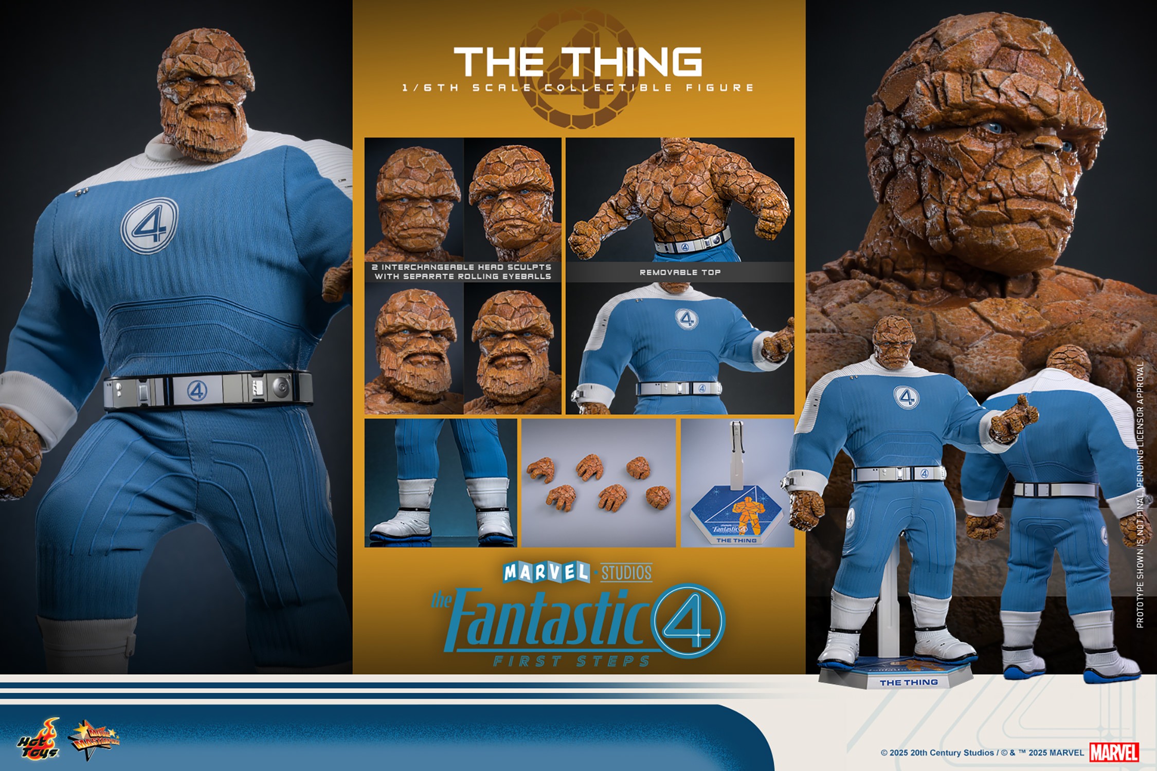 Marvel The Thing Sixth Scale Figure  Collector Edition (Prototype Shown) View 21