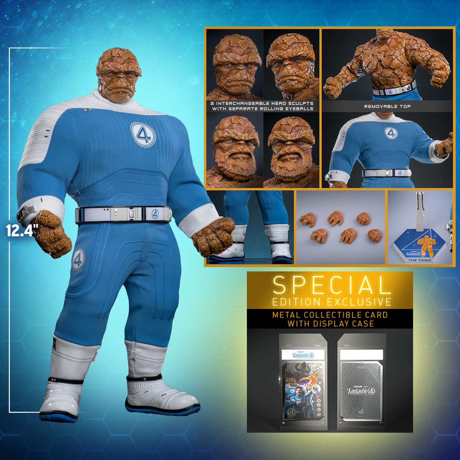 Marvel The Thing (Special Edition) Sixth Scale Figure  Exclusive Edition (Prototype Shown) View 2