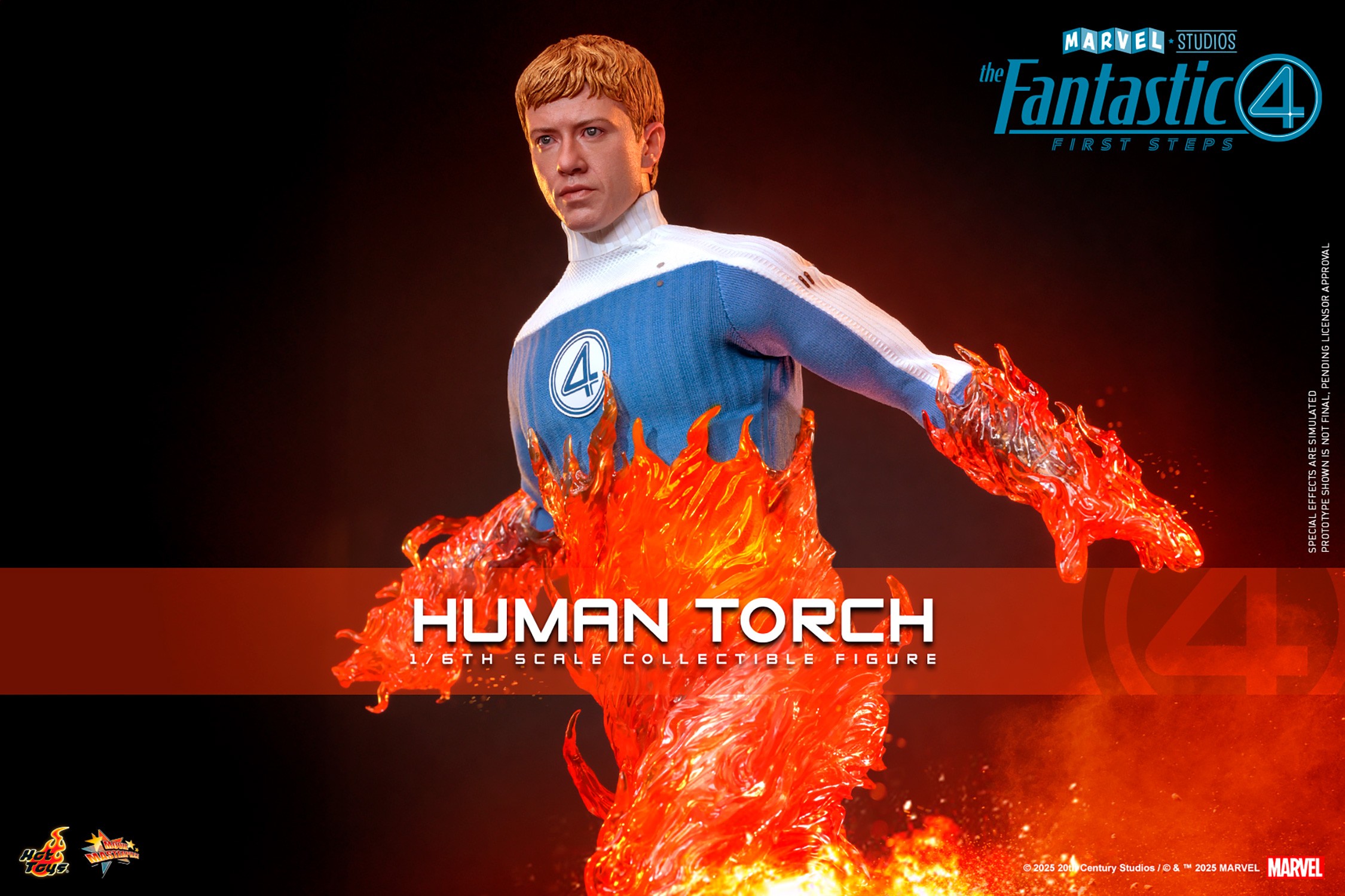 Marvel Human Torch Sixth Scale Figure  Collector Edition (Prototype Shown) View 6