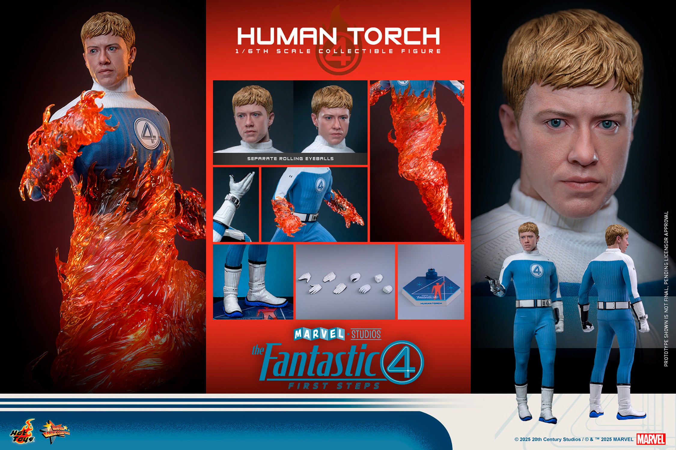 Marvel Human Torch Sixth Scale Figure  Collector Edition (Prototype Shown) View 17