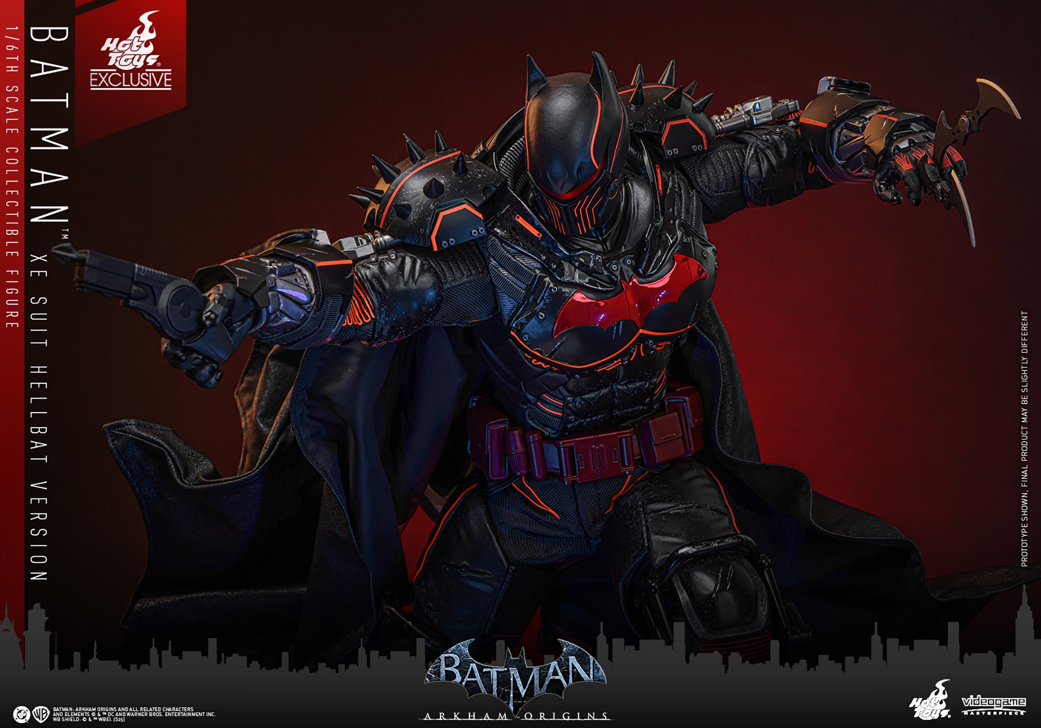 DC Comics Batman (XE Suit Hellbat Version) Sixth Scale Figure  (Prototype Shown) View 16