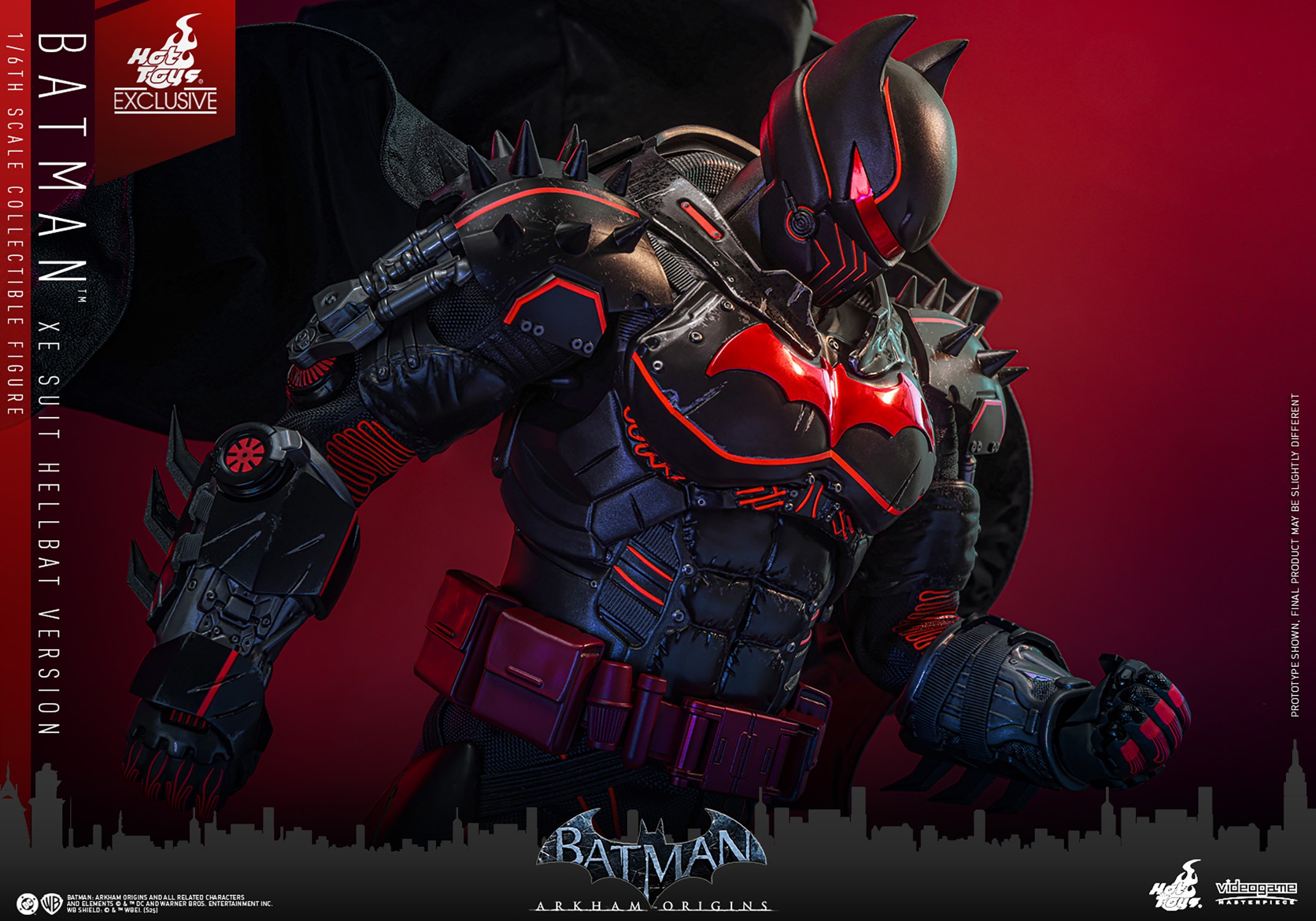 DC Comics Batman (XE Suit Hellbat Version) Sixth Scale Figure  (Prototype Shown) View 17