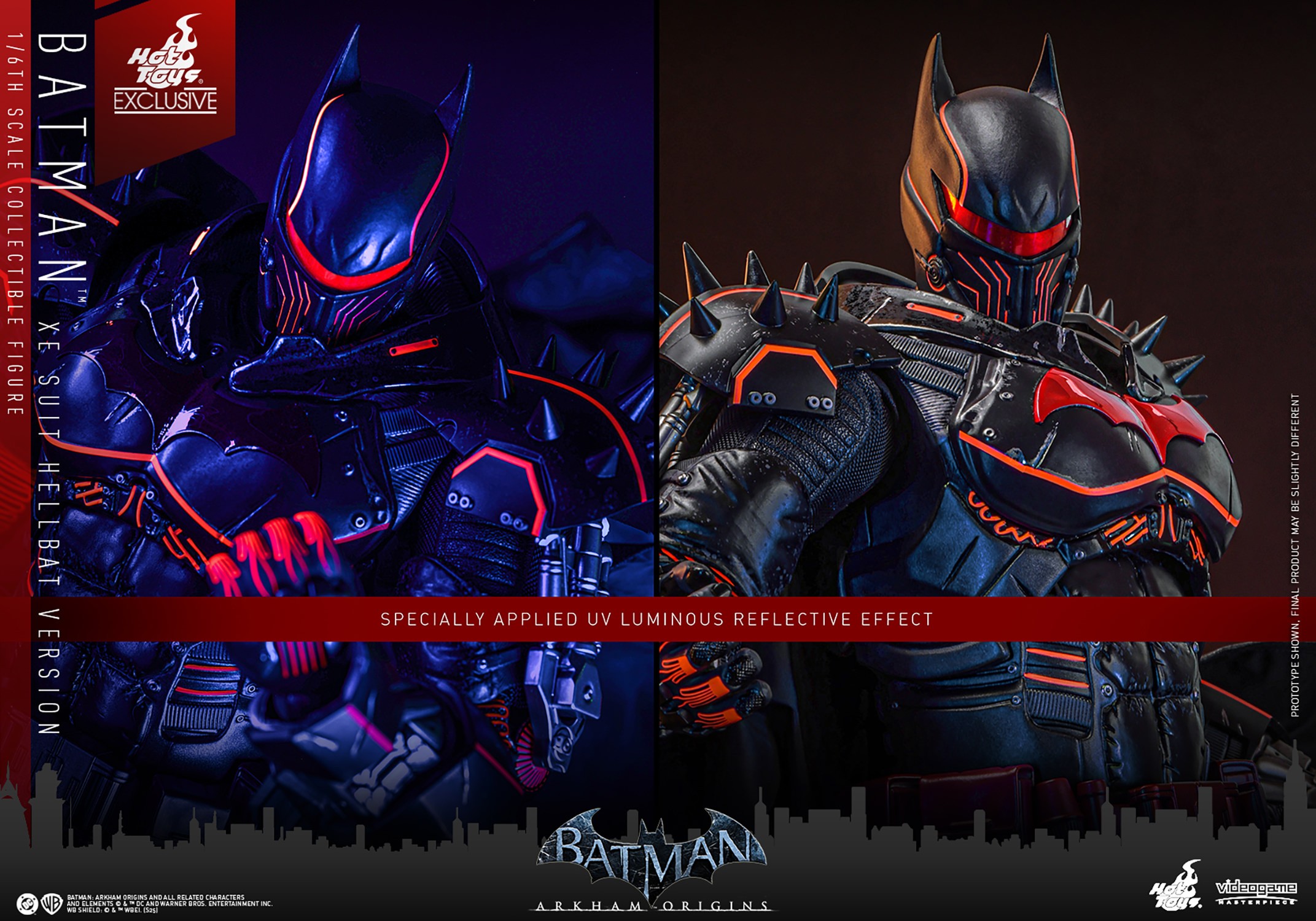 DC Comics Batman (XE Suit Hellbat Version) Sixth Scale Figure  (Prototype Shown) View 19