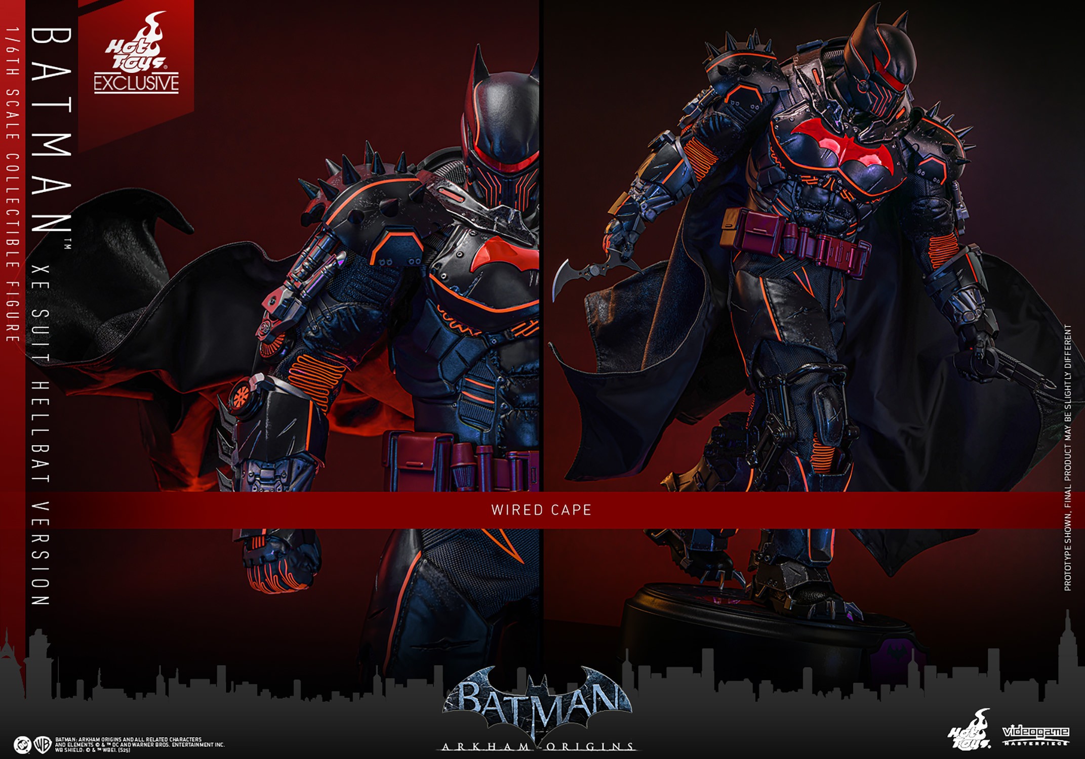 Batman (XE Suit Hellbat Version) Sixth Scale Figure by Hot Toys