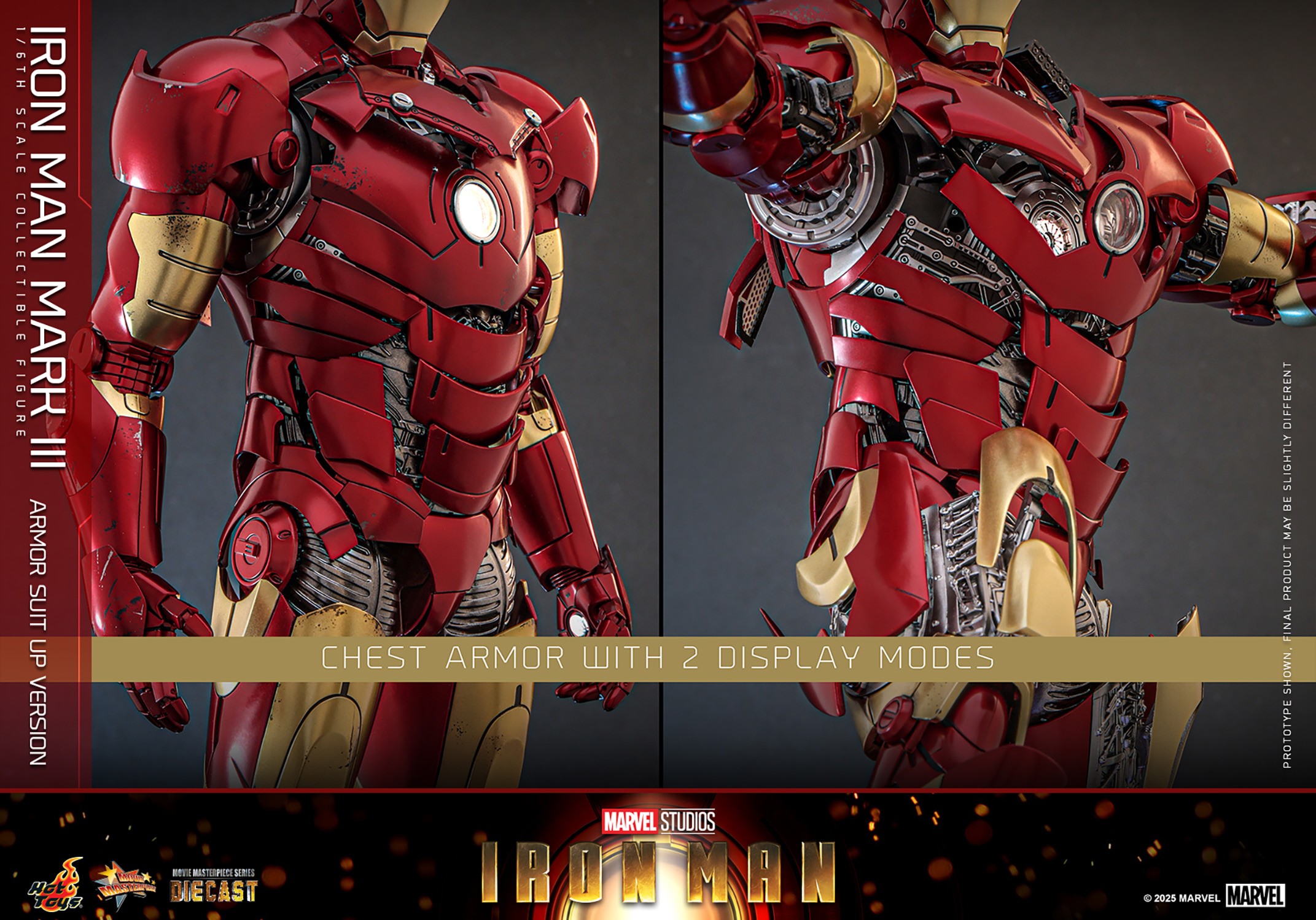 Marvel Iron Man Mark III (Armor Suit Up Version) Sixth Scale Figure  Collector Edition (Prototype Shown) View 16