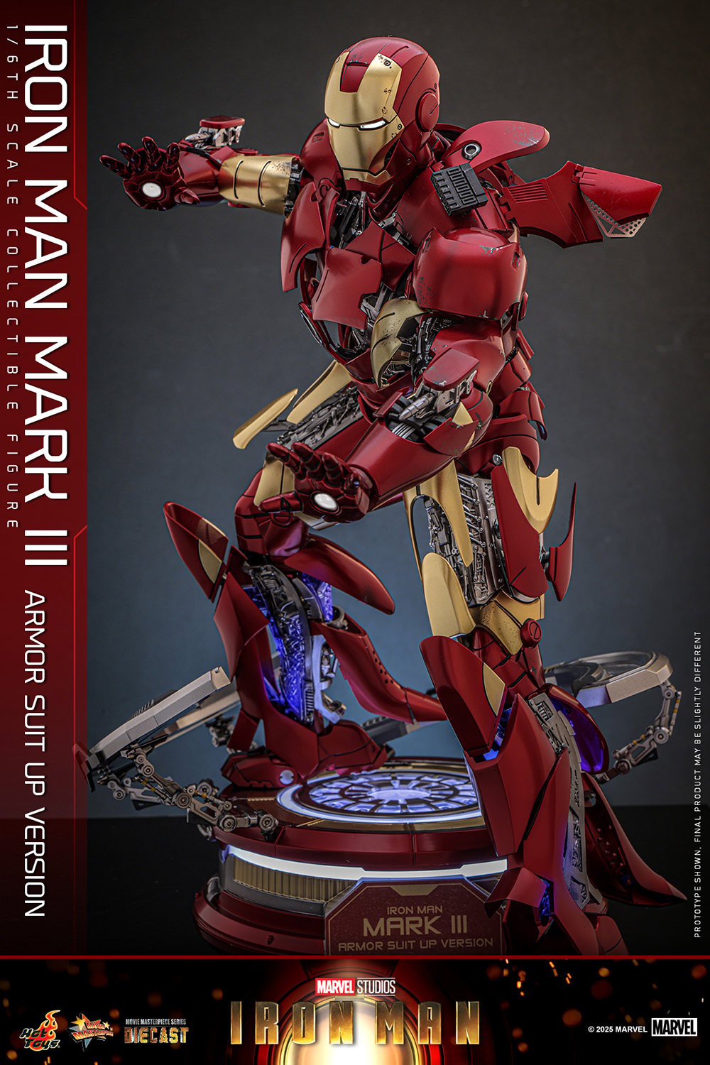 Marvel Iron Man Mark III (Armor Suit Up Version) (Special Edition) Sixth Scale Figure  Exclusive Edition (Prototype Shown) View 4