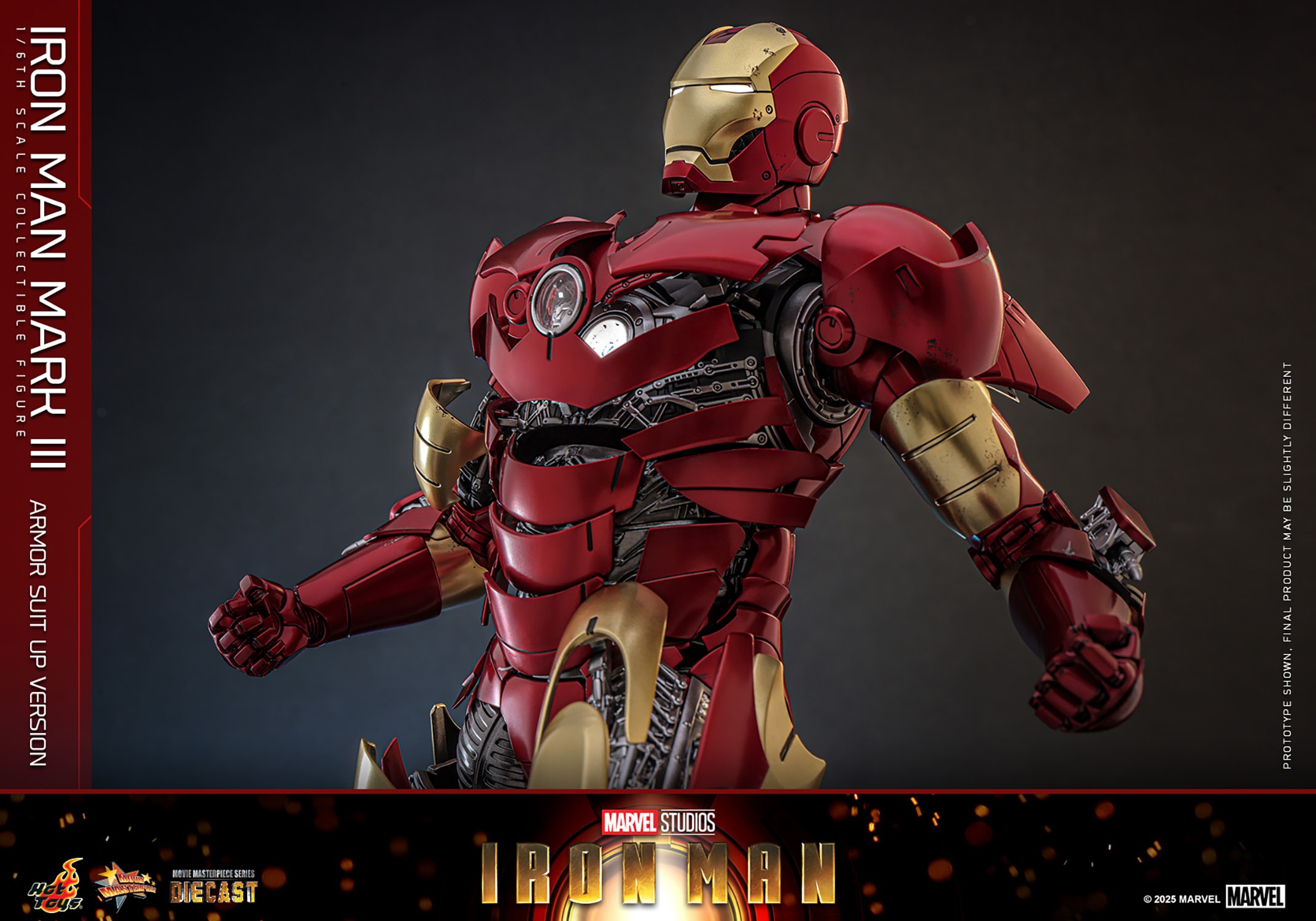 Marvel Iron Man Mark III (Armor Suit Up Version) (Special Edition) Sixth Scale Figure  Exclusive Edition (Prototype Shown) View 5