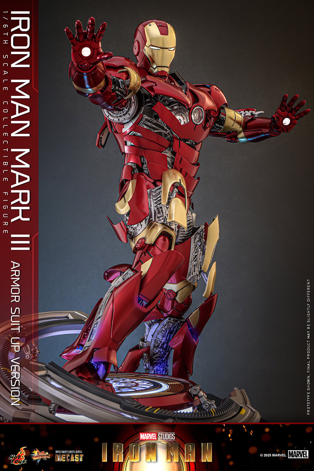 Marvel Iron Man Mark III (Armor Suit Up Version) (Special Edition) Sixth Scale Figure  Exclusive Edition (Prototype Shown) View 15
