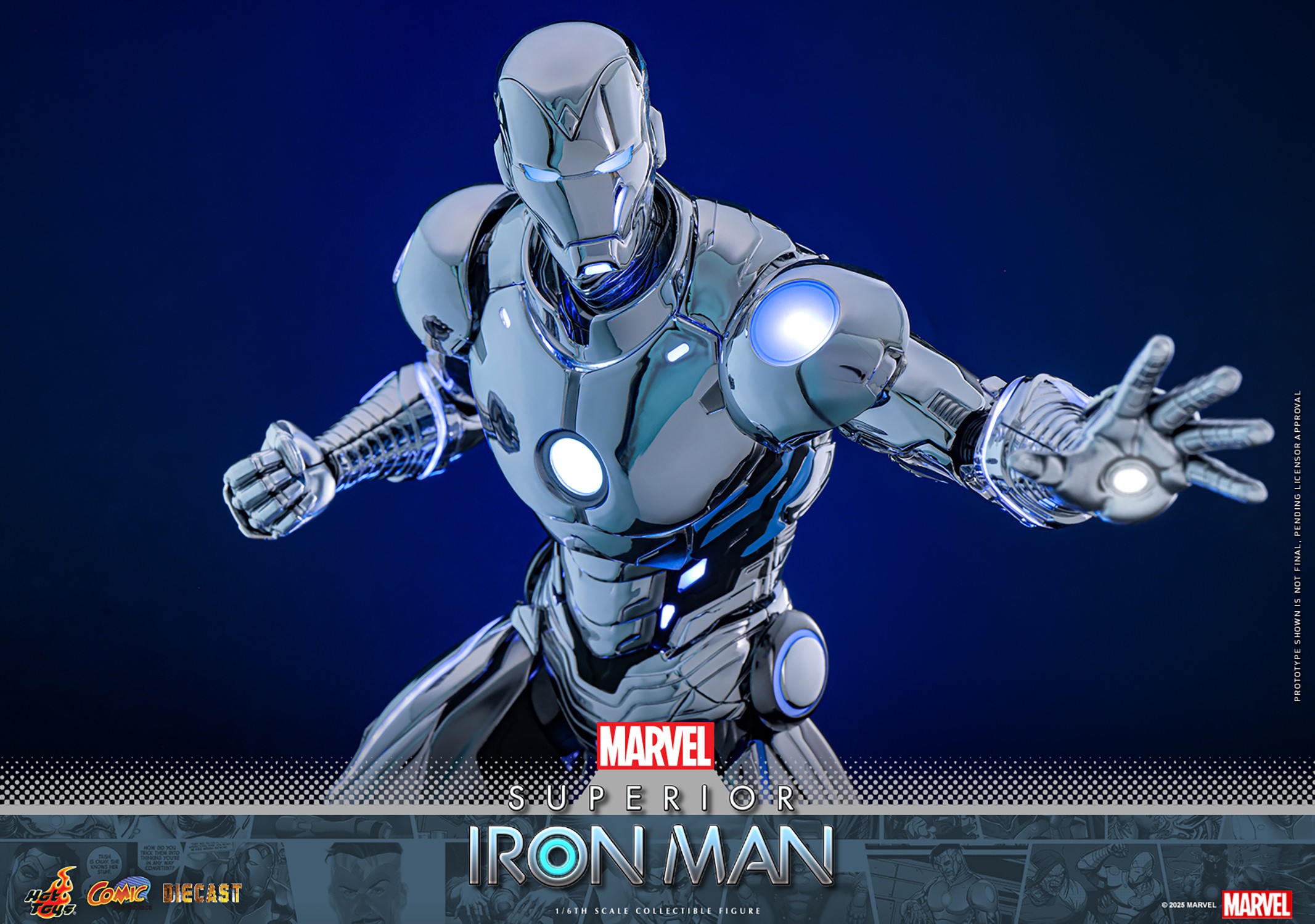 Marvel Superior Iron Man Sixth Scale Figure  Collector Edition (Prototype Shown) View 15