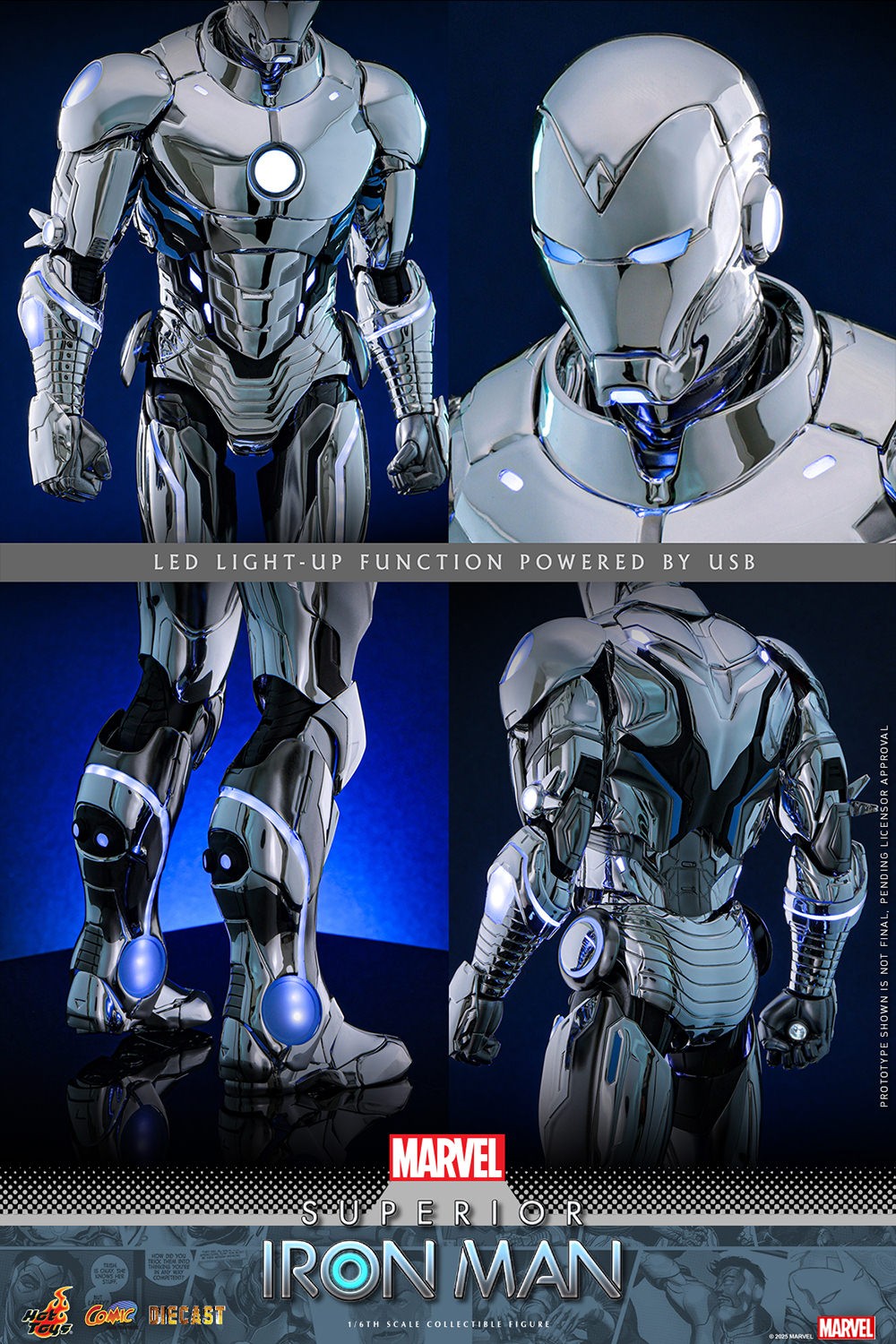 Marvel Superior Iron Man Sixth Scale Figure  Collector Edition (Prototype Shown) View 18