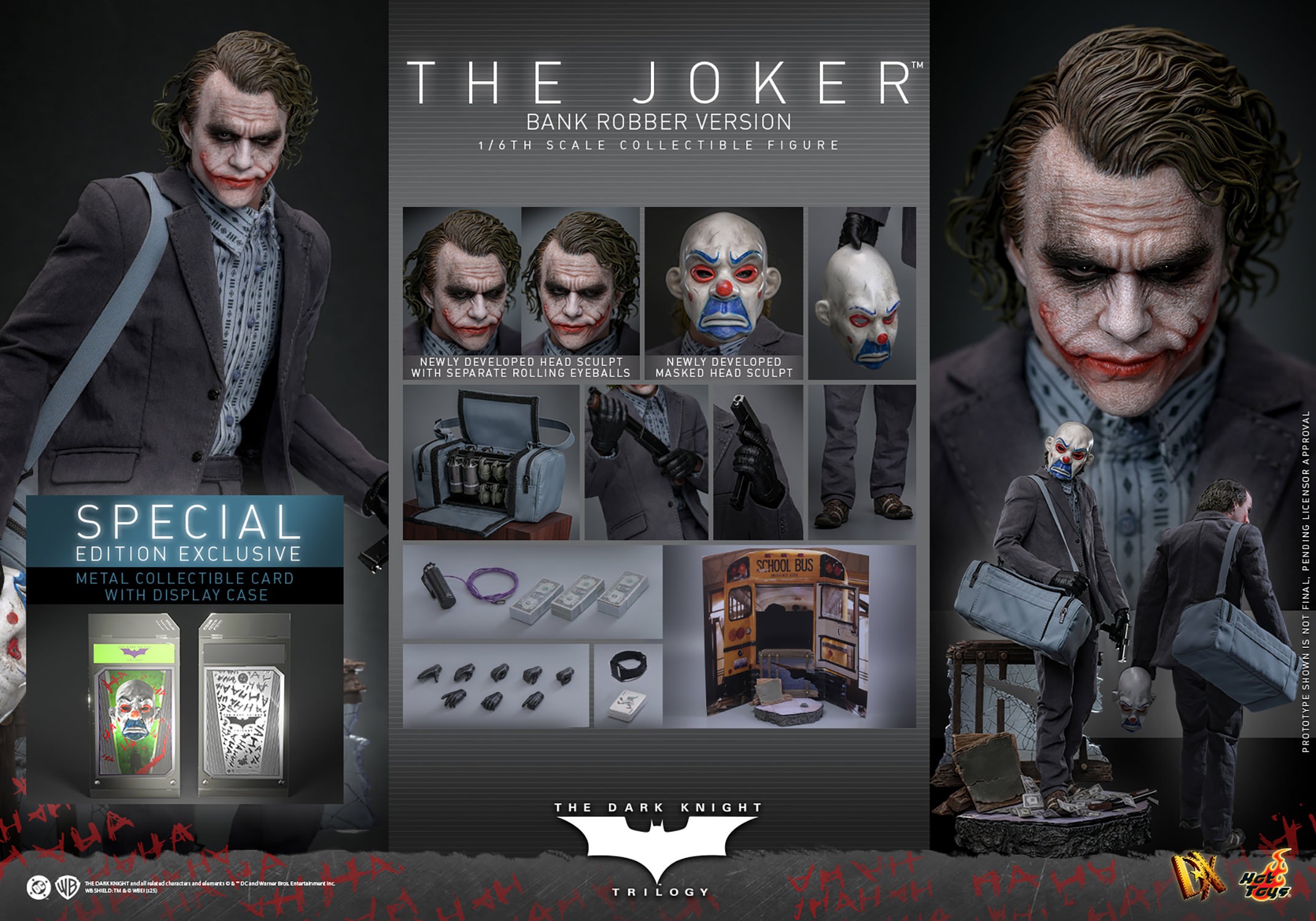 DC Comics The Joker (Bank Robber Version) (Special Edition) Sixth Scale Figure  Exclusive Edition (Prototype Shown) View 20
