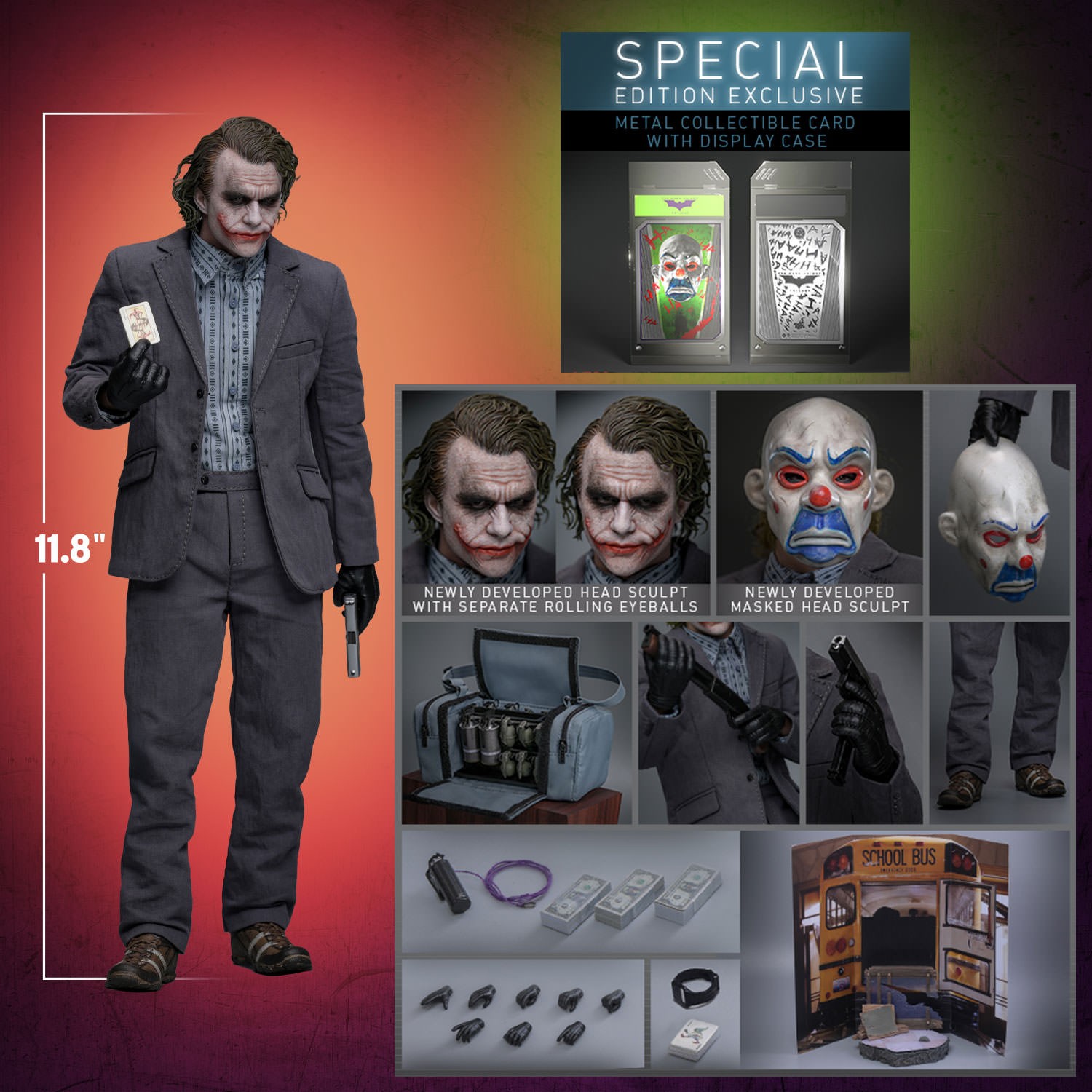 DC Comics The Joker (Bank Robber Version) (Special Edition) Sixth Scale Figure  Exclusive Edition (Prototype Shown) View 2