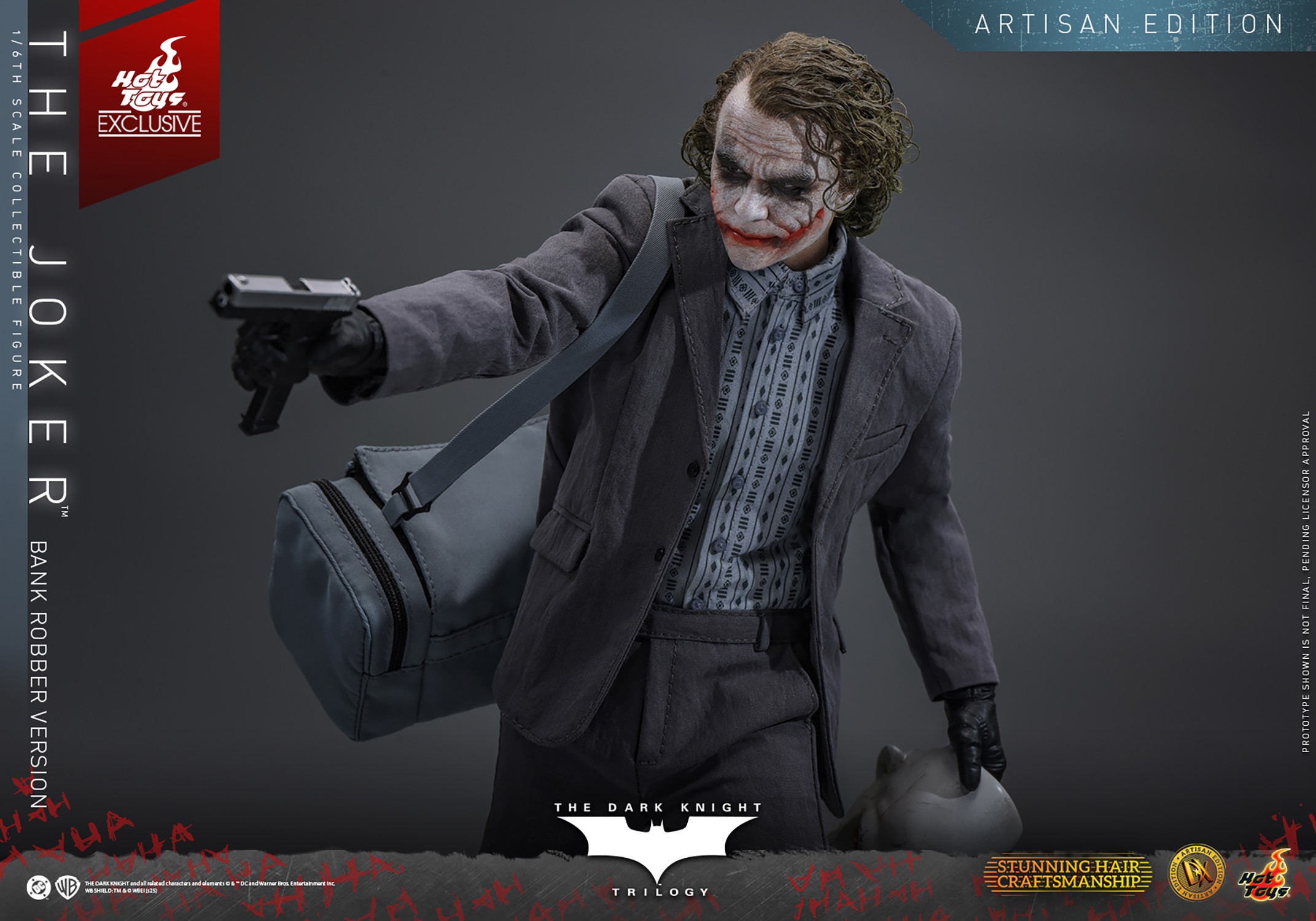 DC Comics The Joker (Bank Robber Version) (Artisan Edition) Sixth Scale Figure  Exclusive Edition (Prototype Shown) View 3