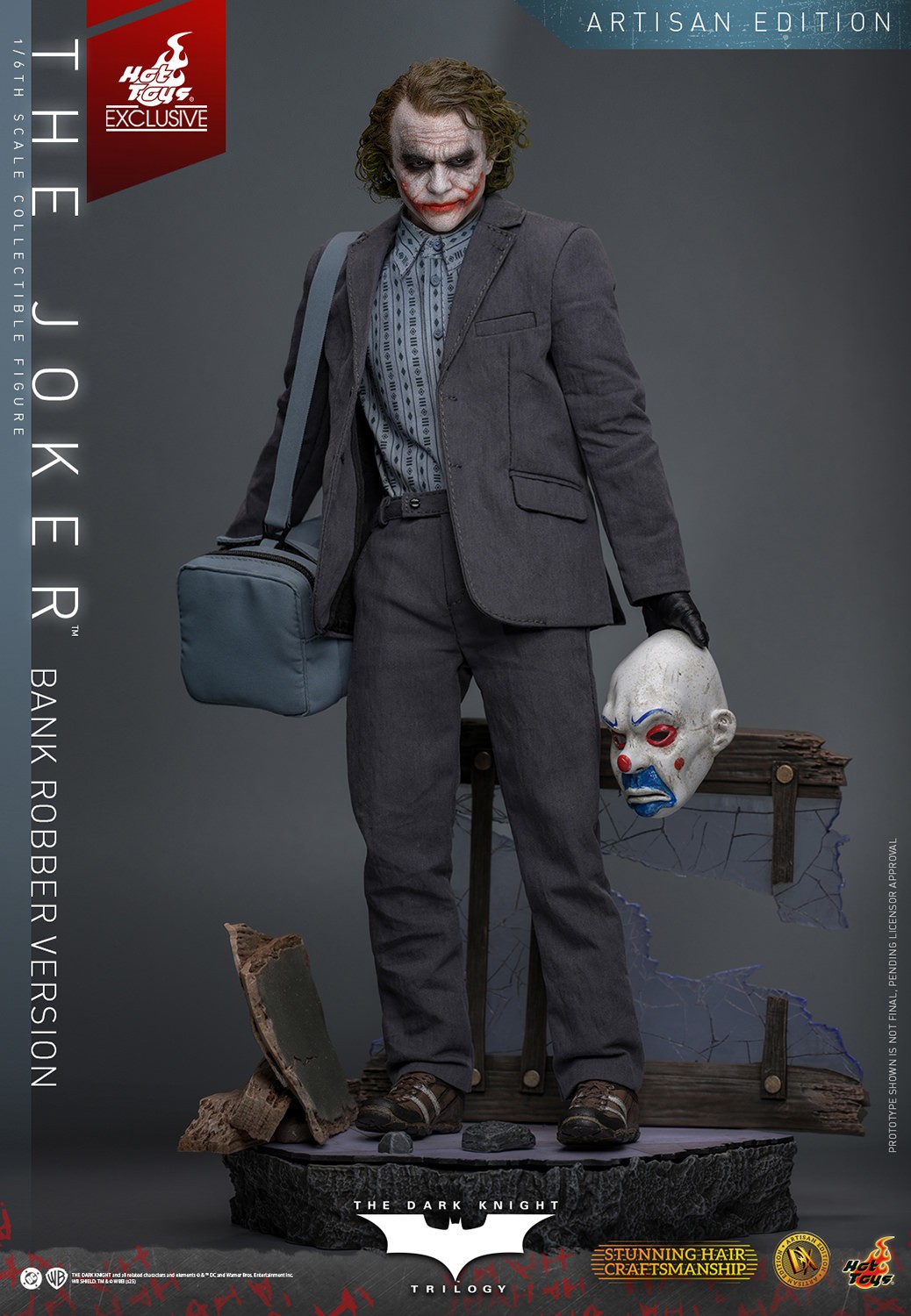 DC Comics The Joker (Bank Robber Version) (Artisan Edition) Sixth Scale Figure  Exclusive Edition (Prototype Shown) View 6