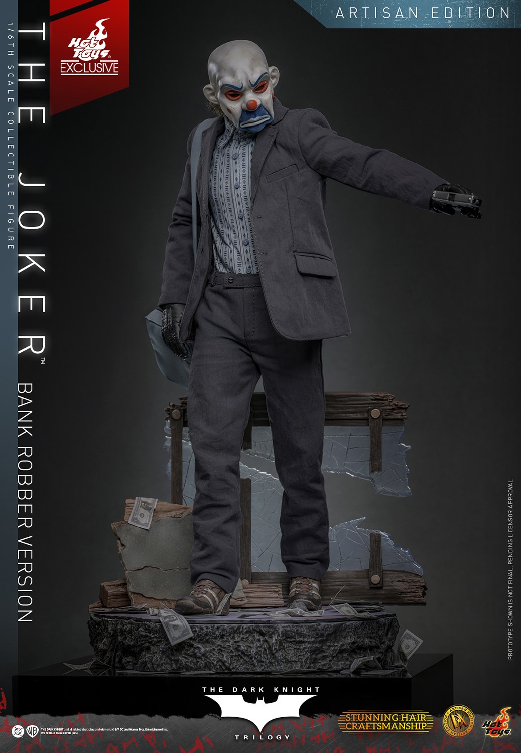 DC Comics The Joker (Bank Robber Version) (Artisan Edition) Sixth Scale Figure  Exclusive Edition (Prototype Shown) View 7
