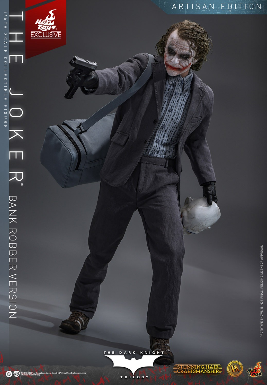DC Comics The Joker (Bank Robber Version) (Artisan Edition) Sixth Scale Figure  Exclusive Edition (Prototype Shown) View 9