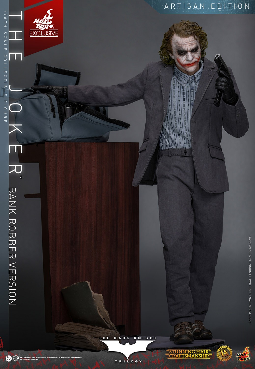DC Comics The Joker (Bank Robber Version) (Artisan Edition) Sixth Scale Figure  Exclusive Edition (Prototype Shown) View 10