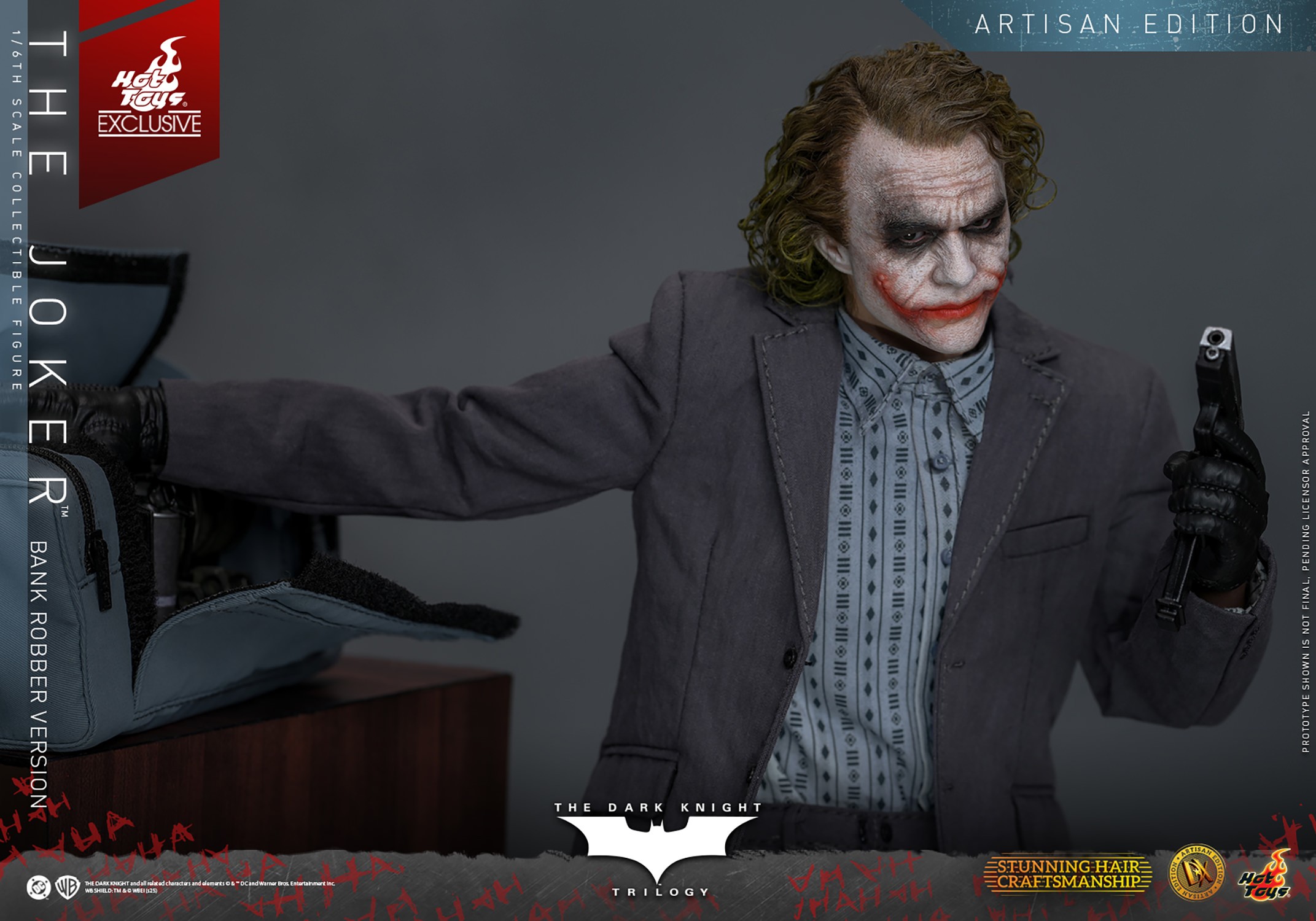 DC Comics The Joker (Bank Robber Version) (Artisan Edition) Sixth Scale Figure  Exclusive Edition (Prototype Shown) View 14