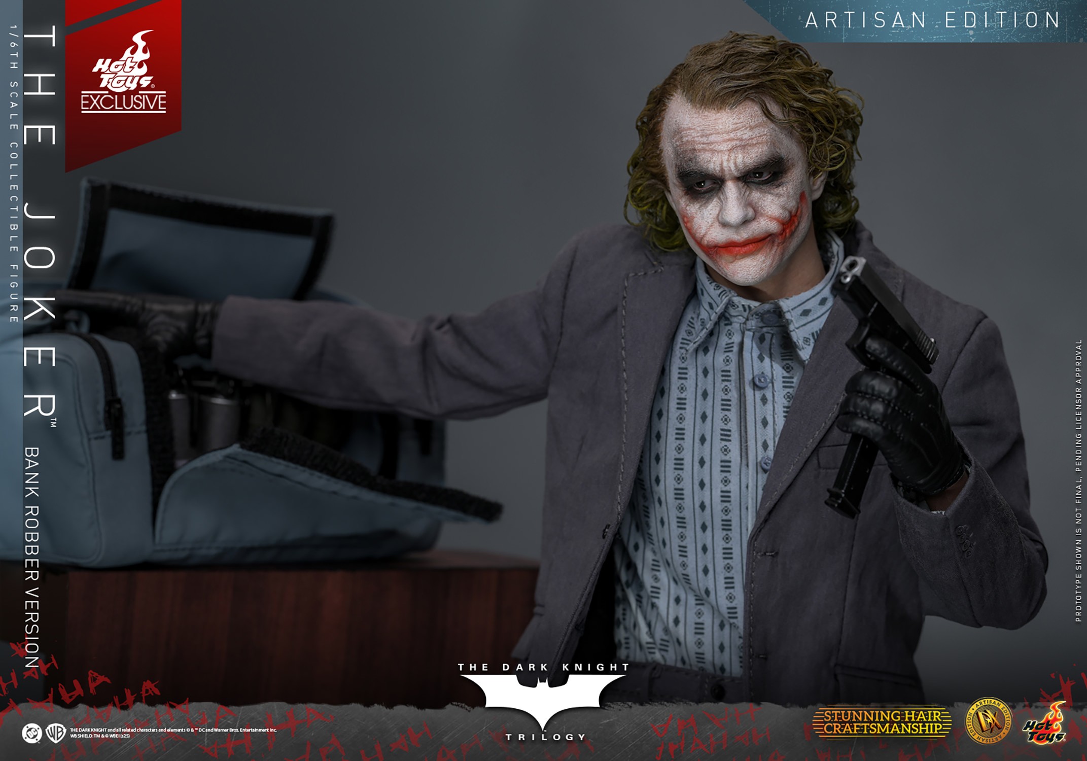 DC Comics The Joker (Bank Robber Version) (Artisan Edition) Sixth Scale Figure  Exclusive Edition (Prototype Shown) View 15