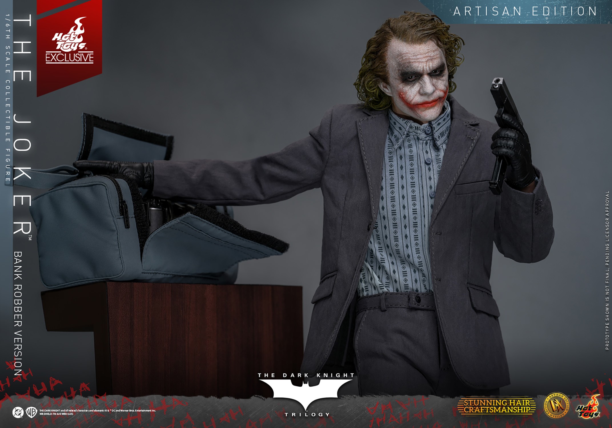 DC Comics The Joker (Bank Robber Version) (Artisan Edition) Sixth Scale Figure  Exclusive Edition (Prototype Shown) View 16