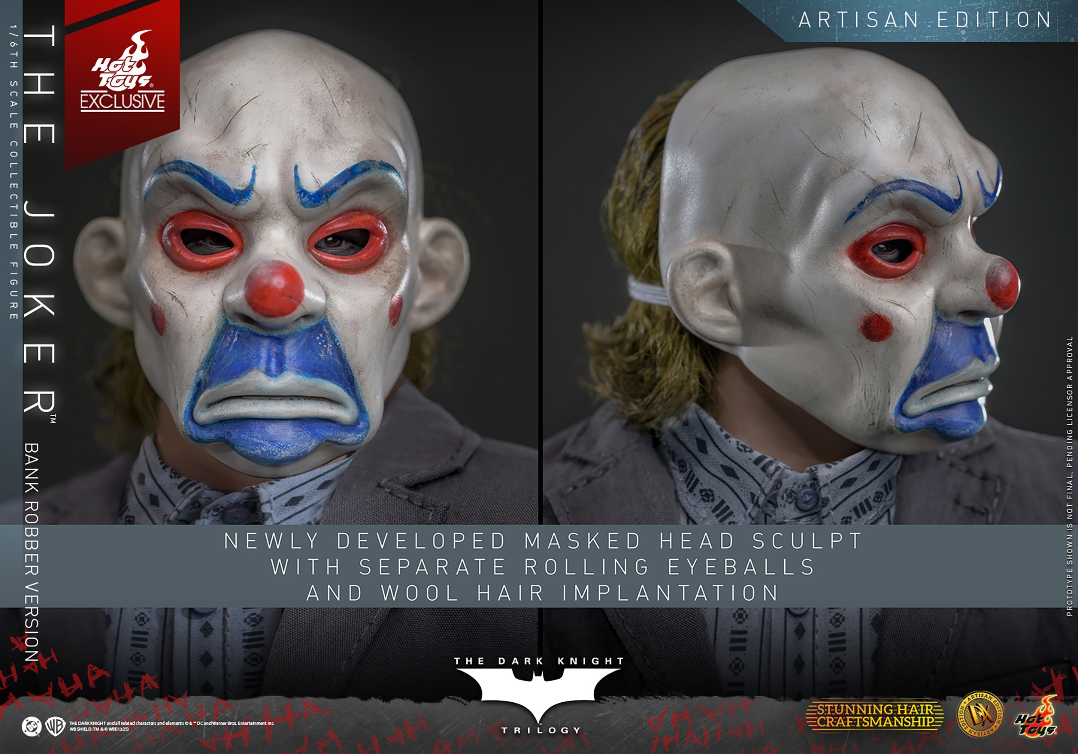 DC Comics The Joker (Bank Robber Version) (Artisan Edition) Sixth Scale Figure  Exclusive Edition (Prototype Shown) View 20