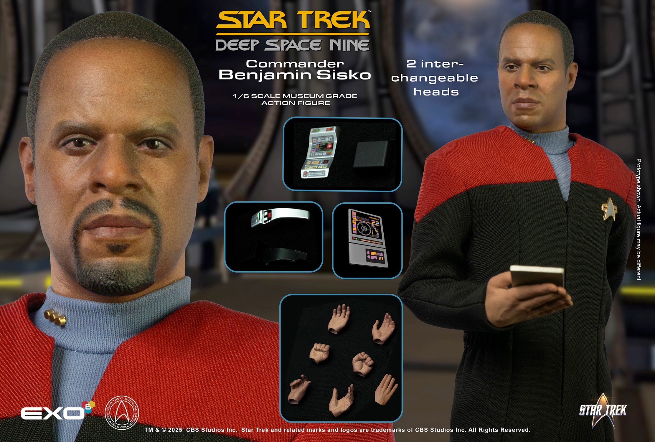 Star Trek Commander Benjamin Sisko Sixth Scale Figure  (Prototype Shown) View 10