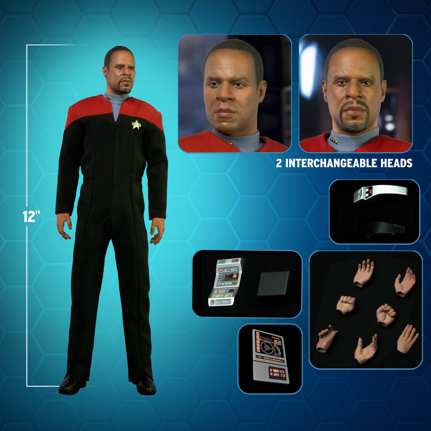 Star Trek Commander Benjamin Sisko Sixth Scale Figure  (Prototype Shown) View 2