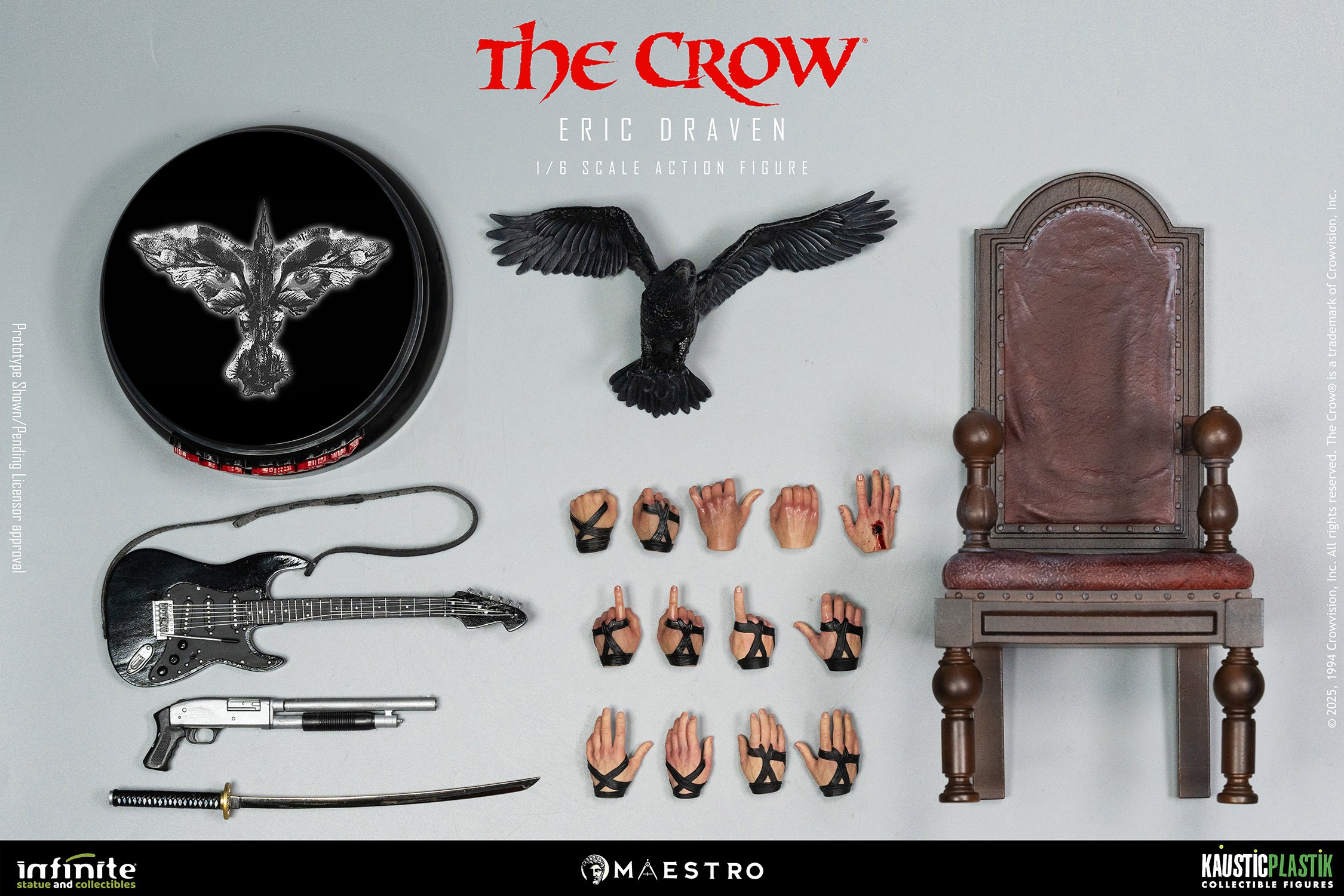 The Crow The Crow - Eric Draven Sixth Scale Figure  (Prototype Shown) View 13