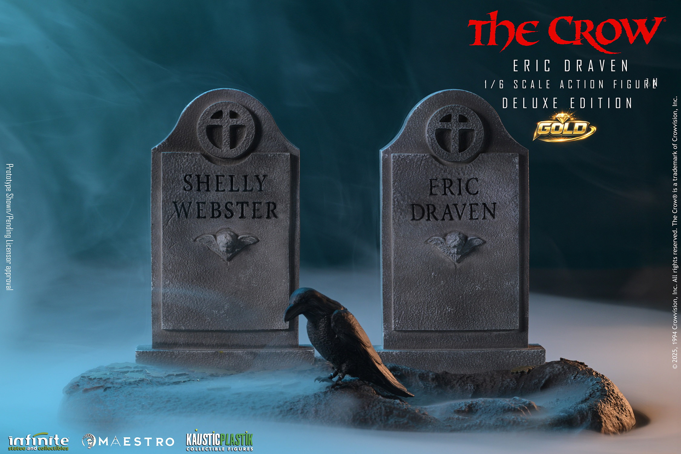 The Crow The Crow – Eric Draven (Deluxe Gold Edition) Sixth Scale Figure  (Prototype Shown) View 6