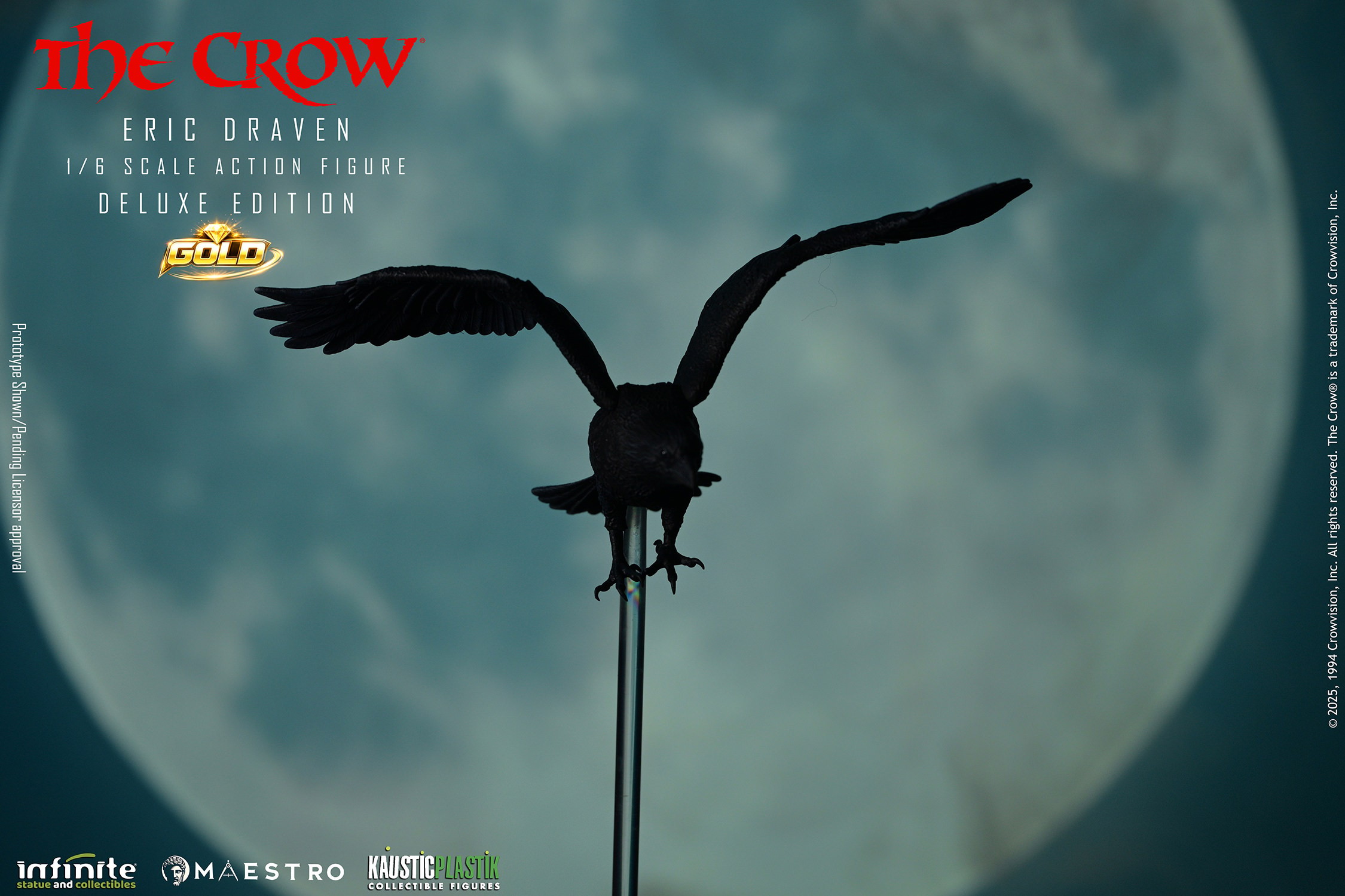 The Crow The Crow – Eric Draven (Deluxe Gold Edition) Sixth Scale Figure  (Prototype Shown) View 8
