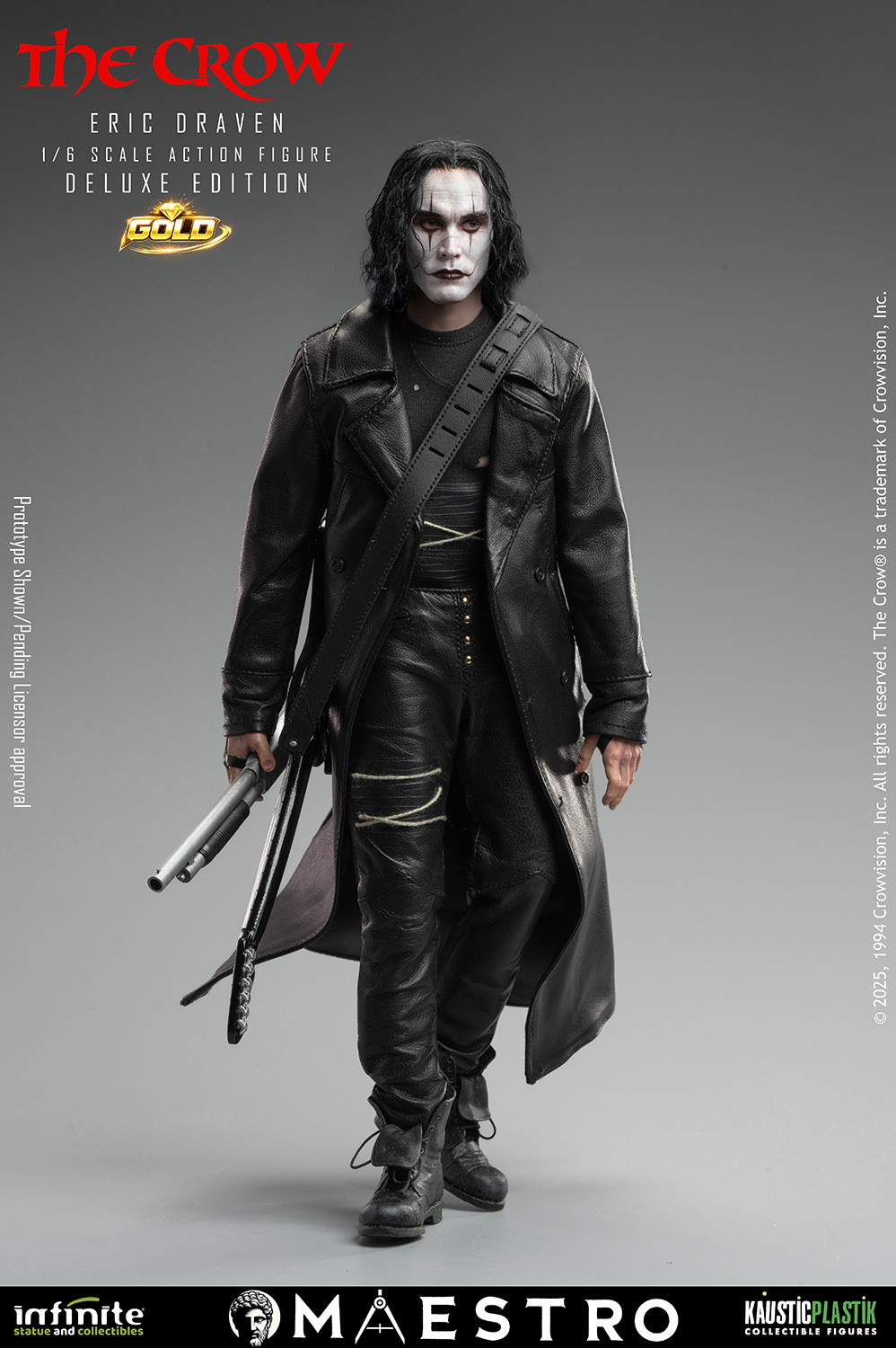 The Crow The Crow – Eric Draven (Deluxe Gold Edition) Sixth Scale Figure  (Prototype Shown) View 10