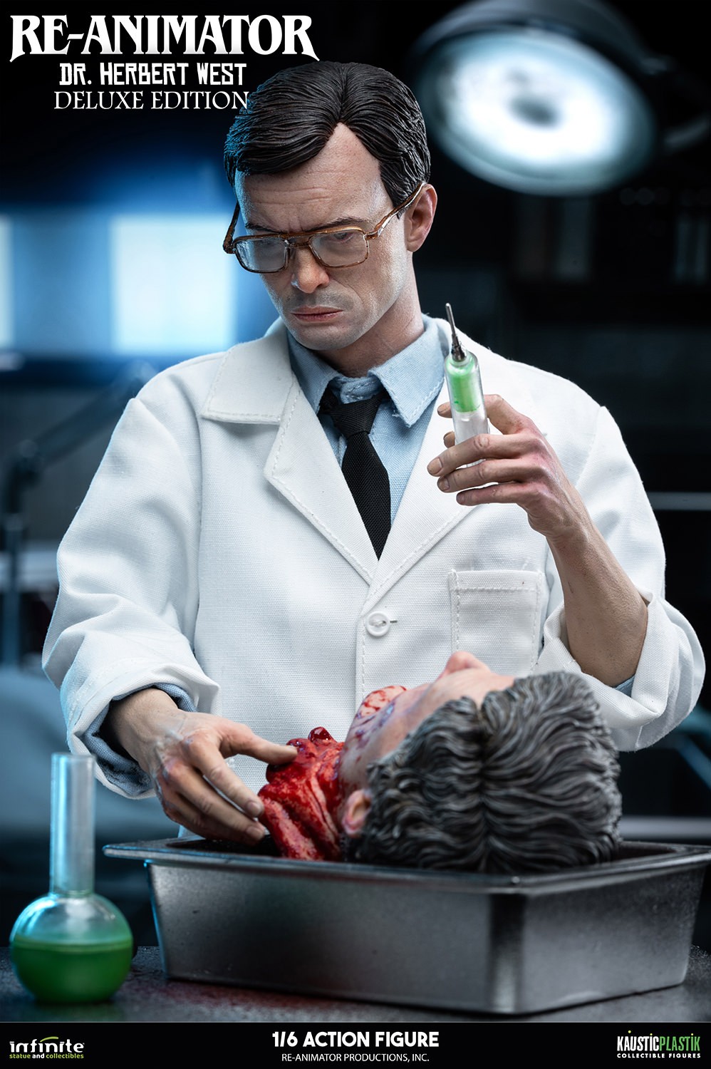Re-Animator Doctor Herbert West (Deluxe Edition) Sixth Scale Figure  (Prototype Shown) View 7