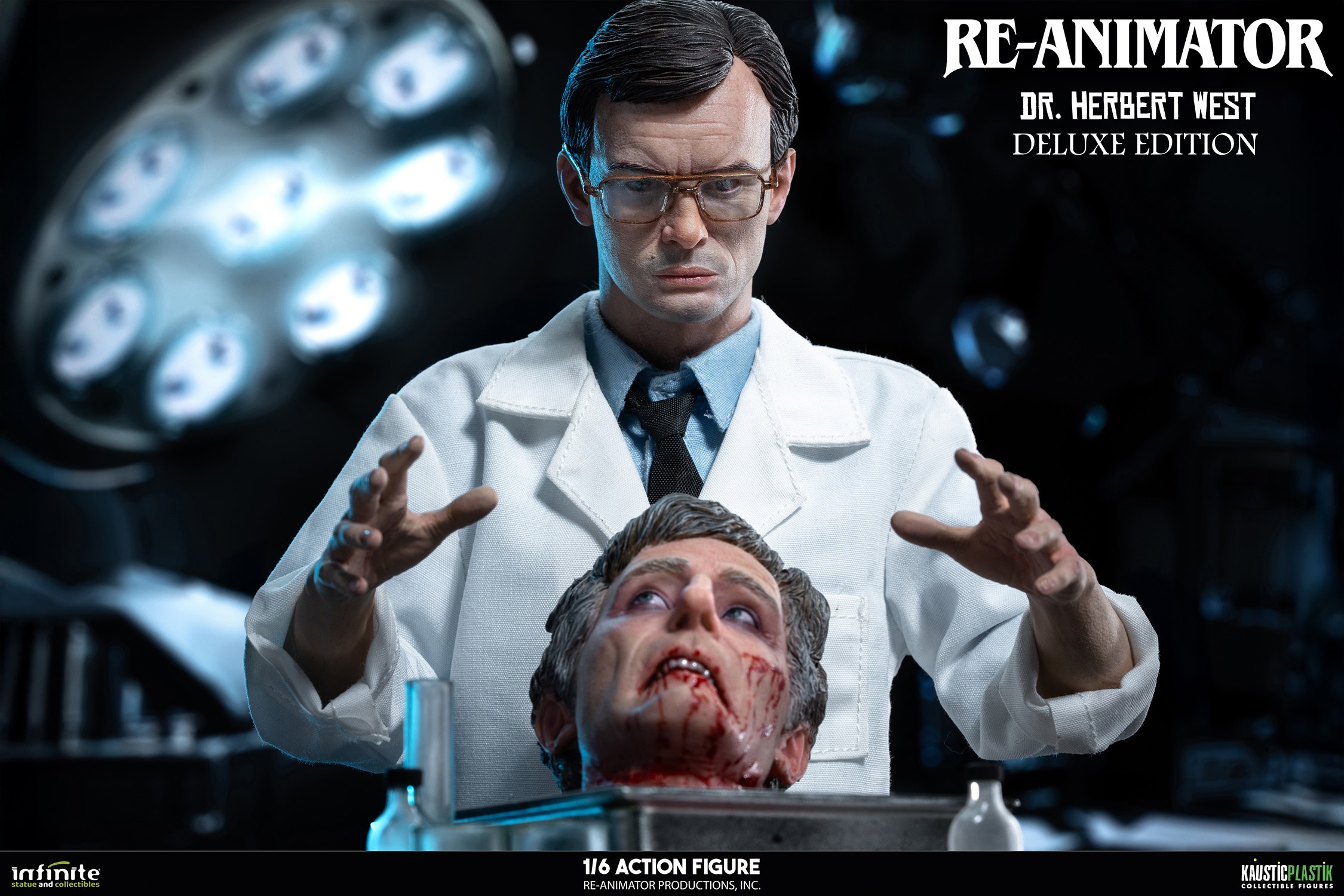 Re-Animator Doctor Herbert West (Deluxe Edition) Sixth Scale Figure  (Prototype Shown) View 9