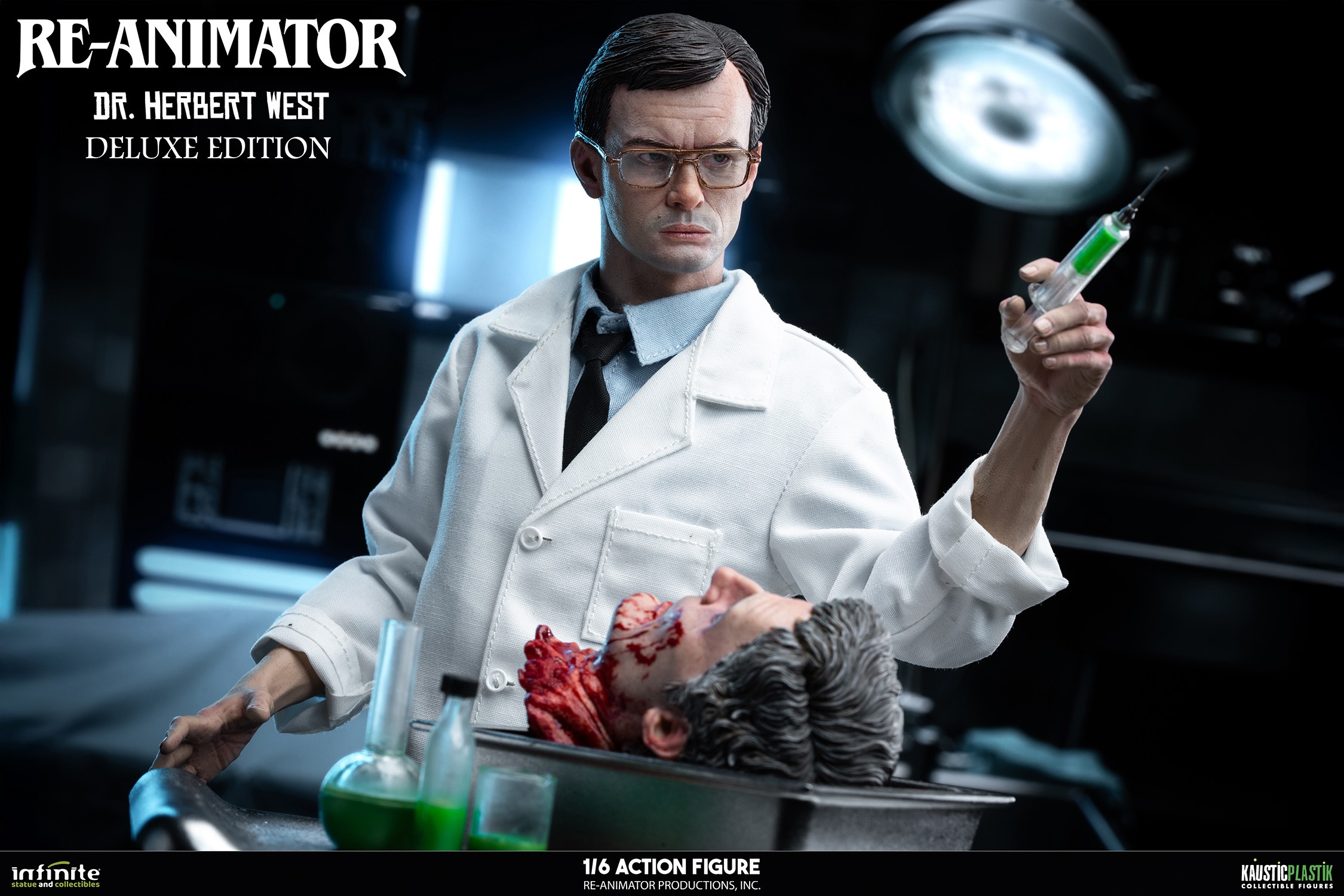 Re-Animator Doctor Herbert West (Deluxe Edition) Sixth Scale Figure  (Prototype Shown) View 10