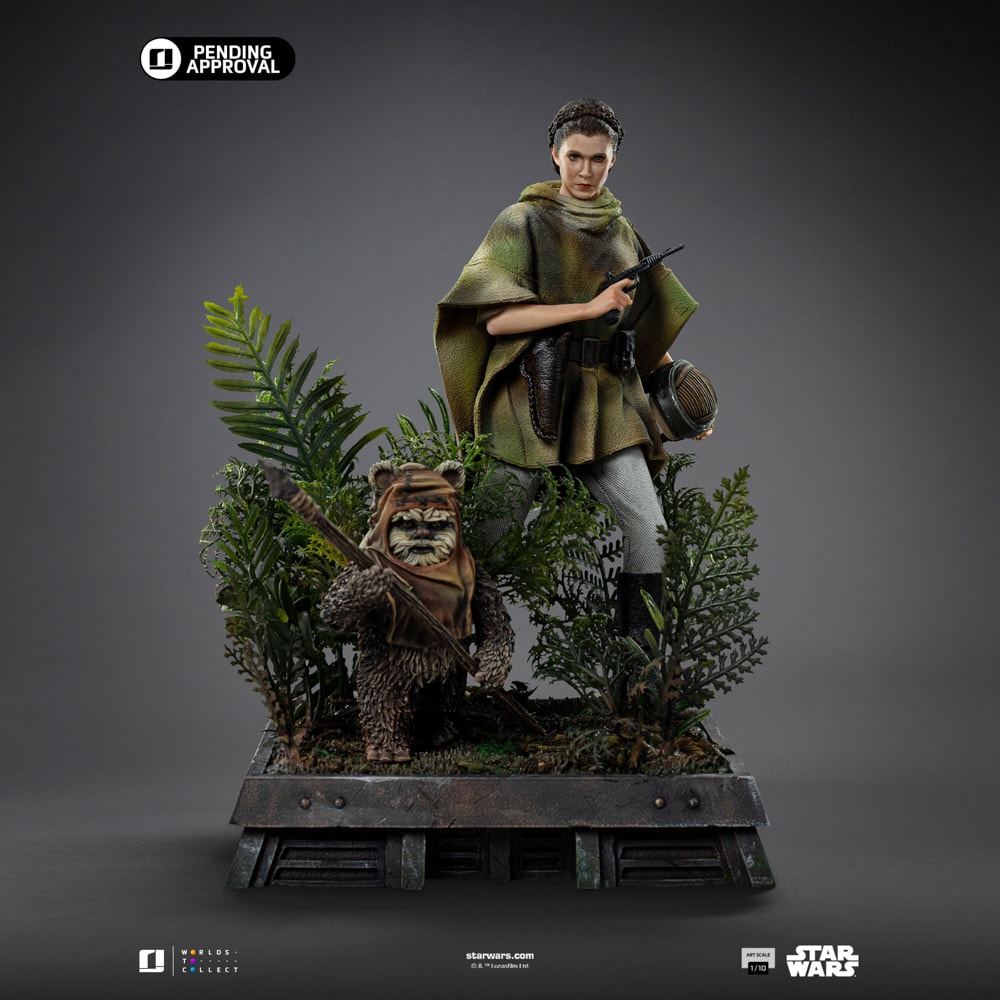 Star Wars Leia and Wicket 1:10 Scale Statue  (Prototype Shown) View 12