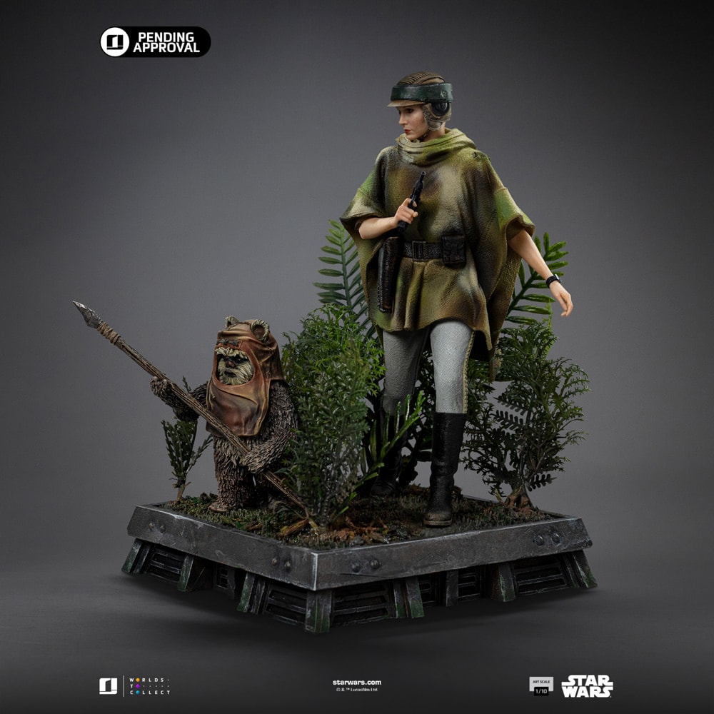 Star Wars Leia and Wicket 1:10 Scale Statue  (Prototype Shown) View 13