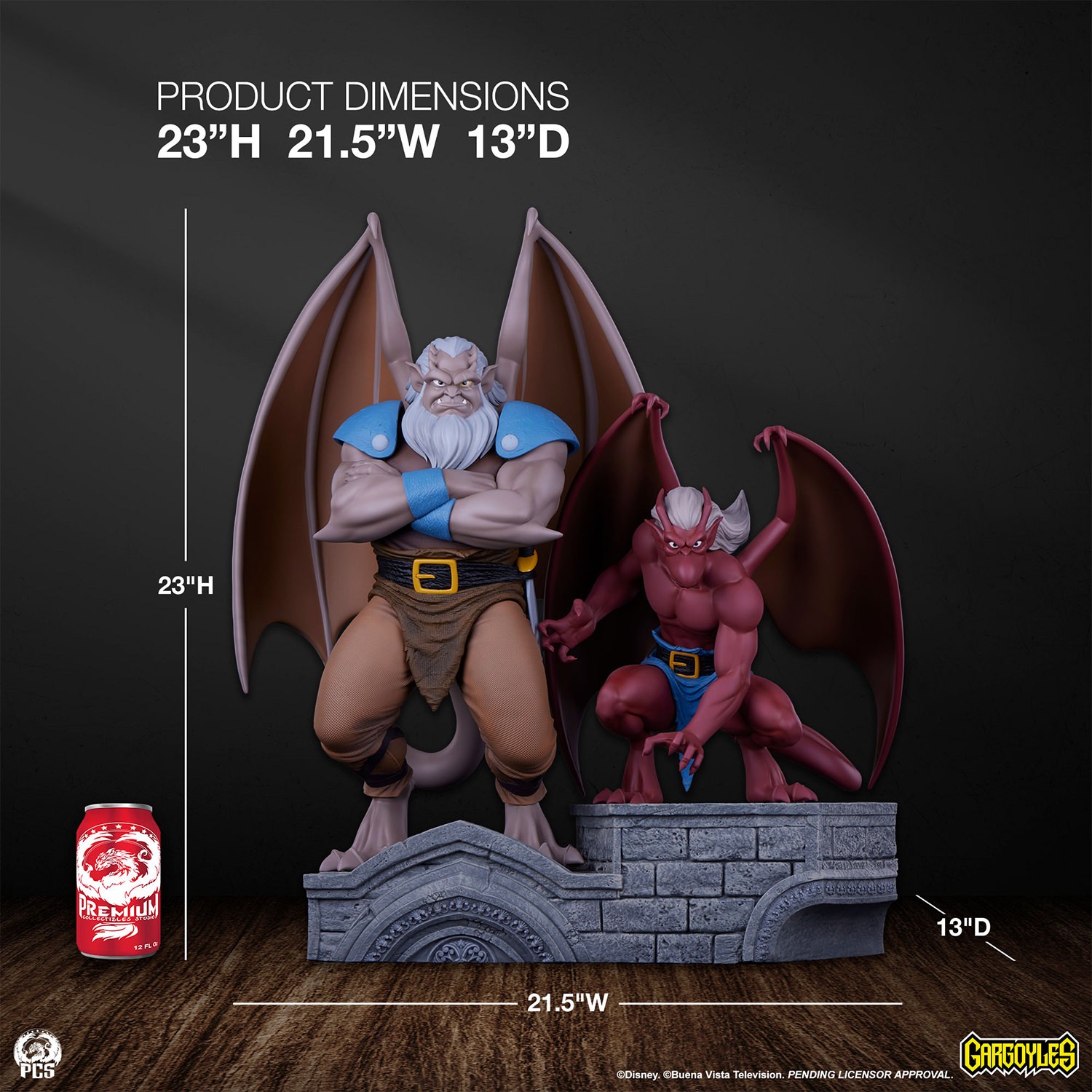 Disney Hudson & Brooklyn Quarter Scale Statue  (Prototype Shown) View 2