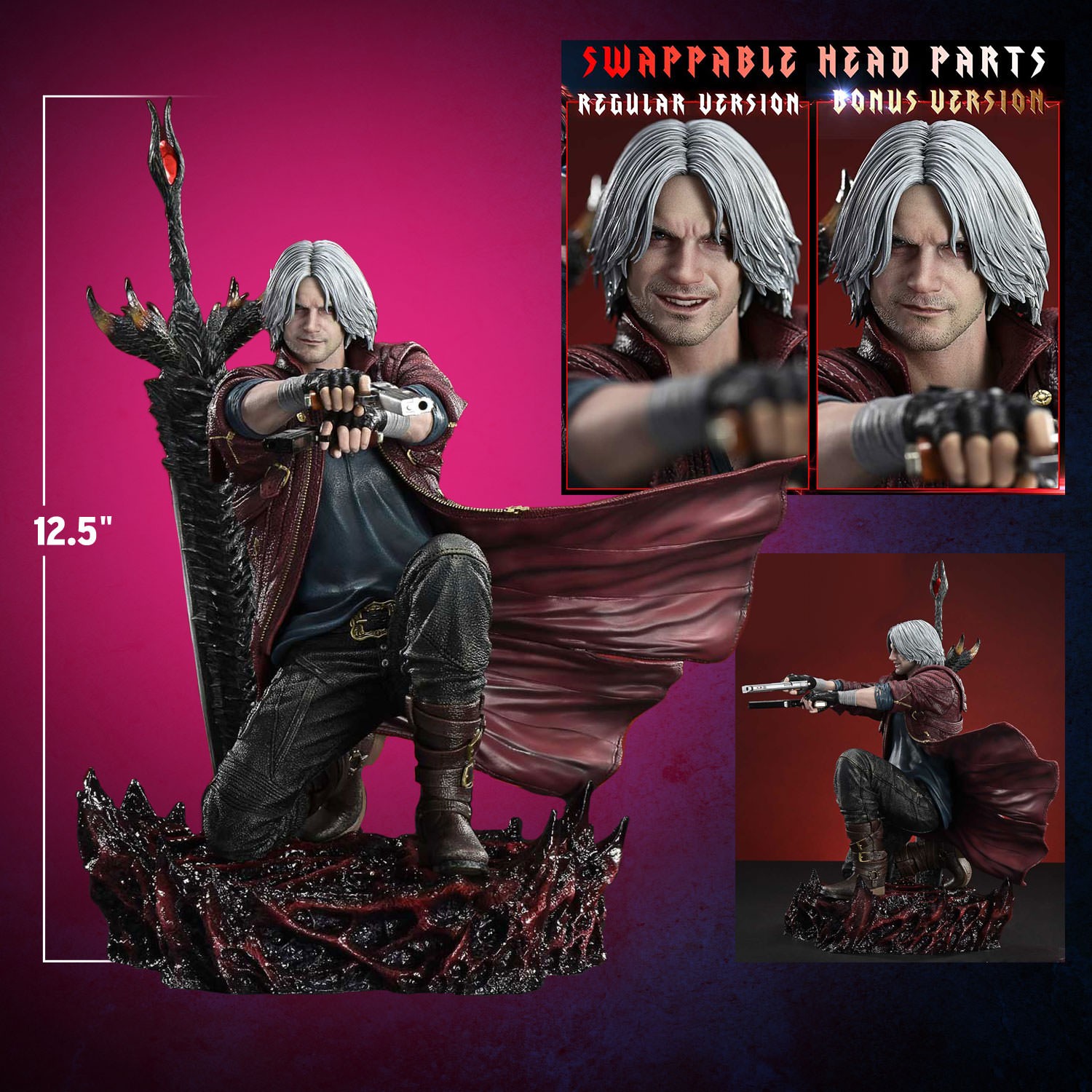 Devil May Cry Dante (Bonus Version) Statues  (Prototype Shown) View 2