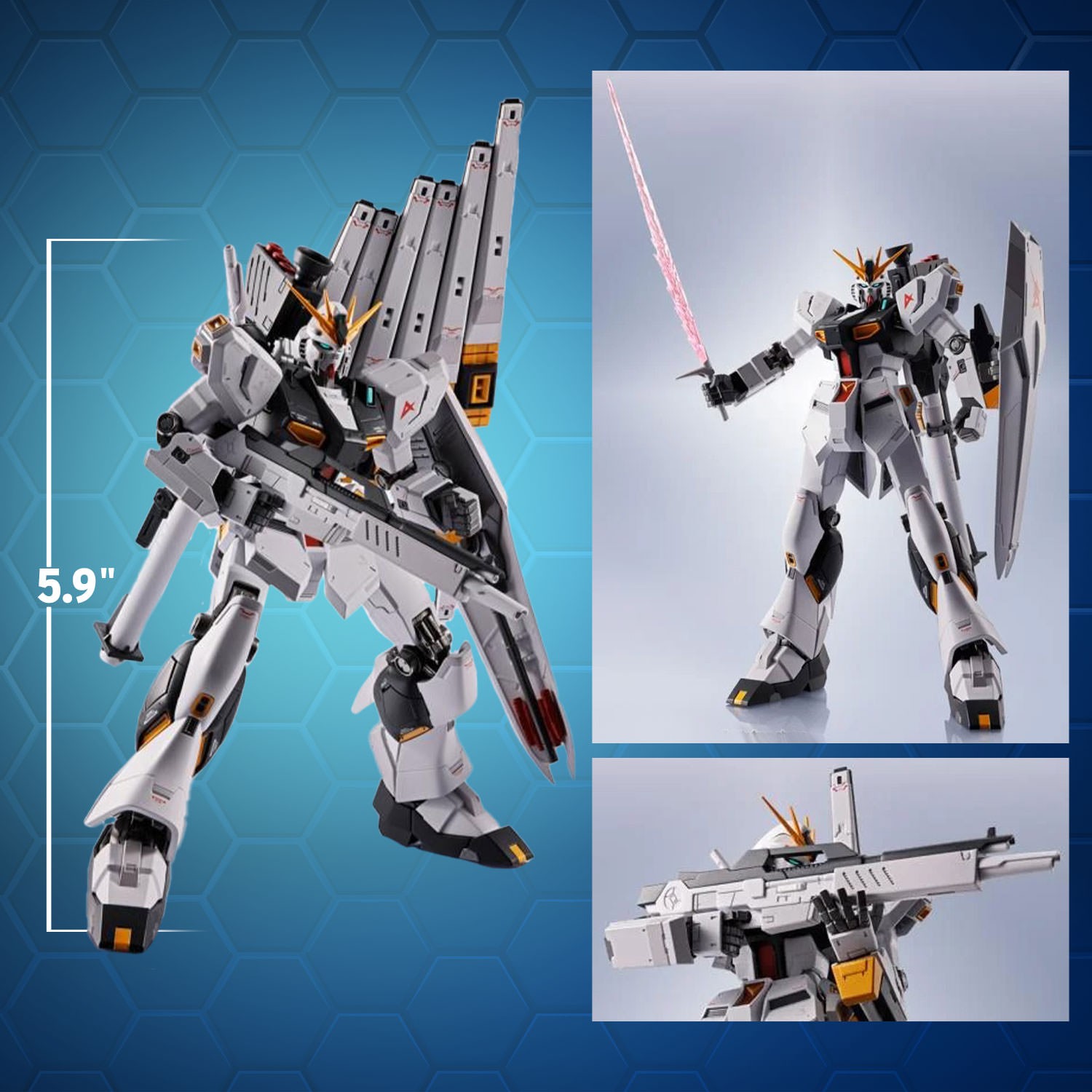 Mobile Suit Gundam <SIDE MS> v Gundam Action Figure  (Prototype Shown) View 2