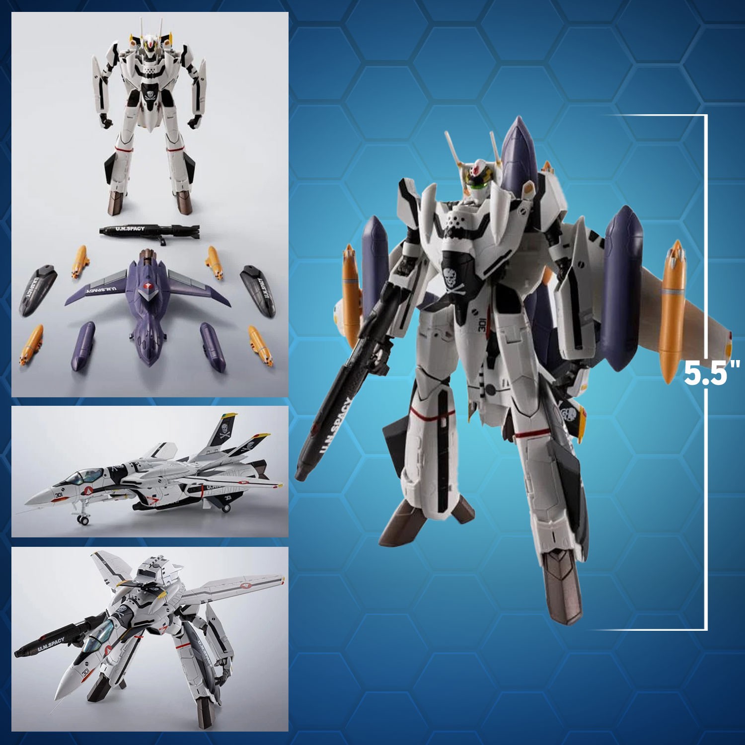 HI-LR VF-0A PHOENIX +QF-2200D-B 新品 Amazon.com: TAMASHII NATIONS - Macross Zero - VF-0A Phoenix (Shin