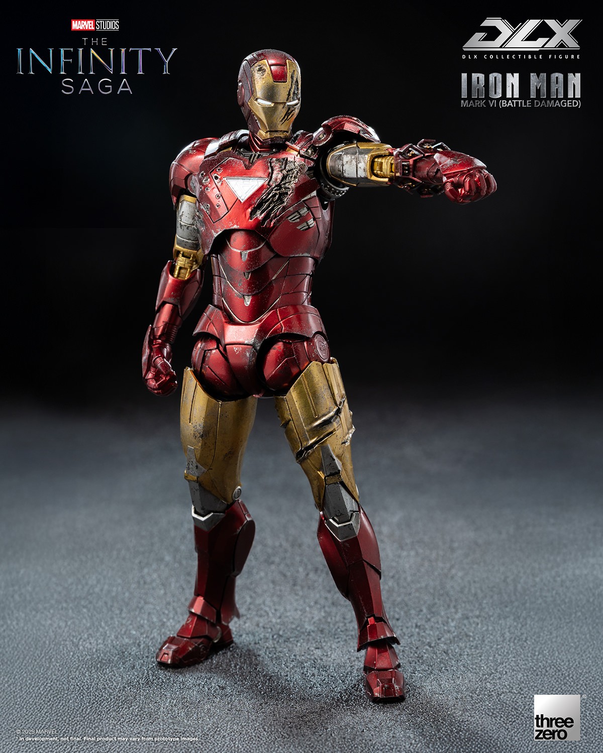 DLX Iron Man Mark 6 (Battle Damaged) Action Figure by threezero