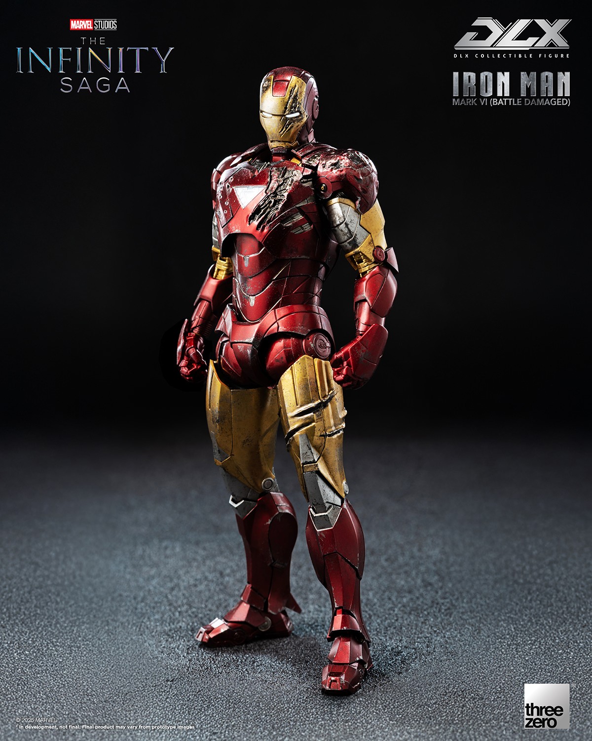 DLX Iron Man Mark 6 (Battle Damaged) Action Figure by threezero