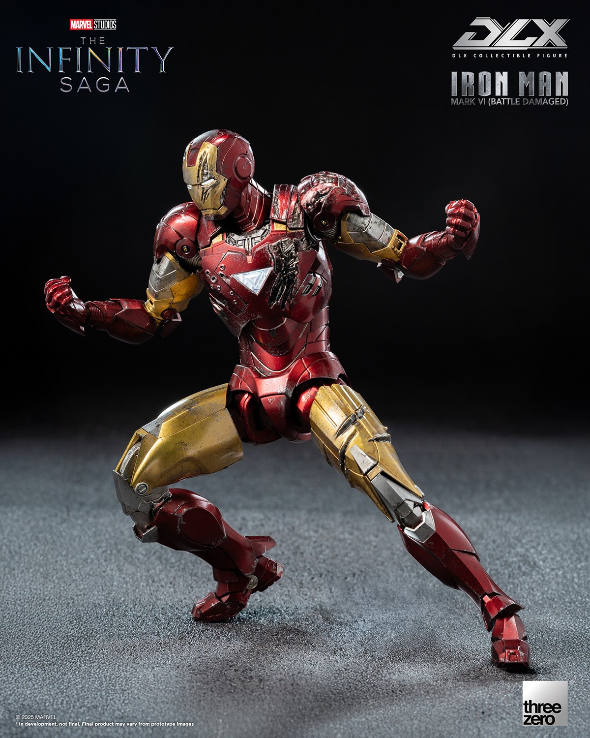 DLX Iron Man Mark 6 (Battle Damaged) Action Figure by threezero