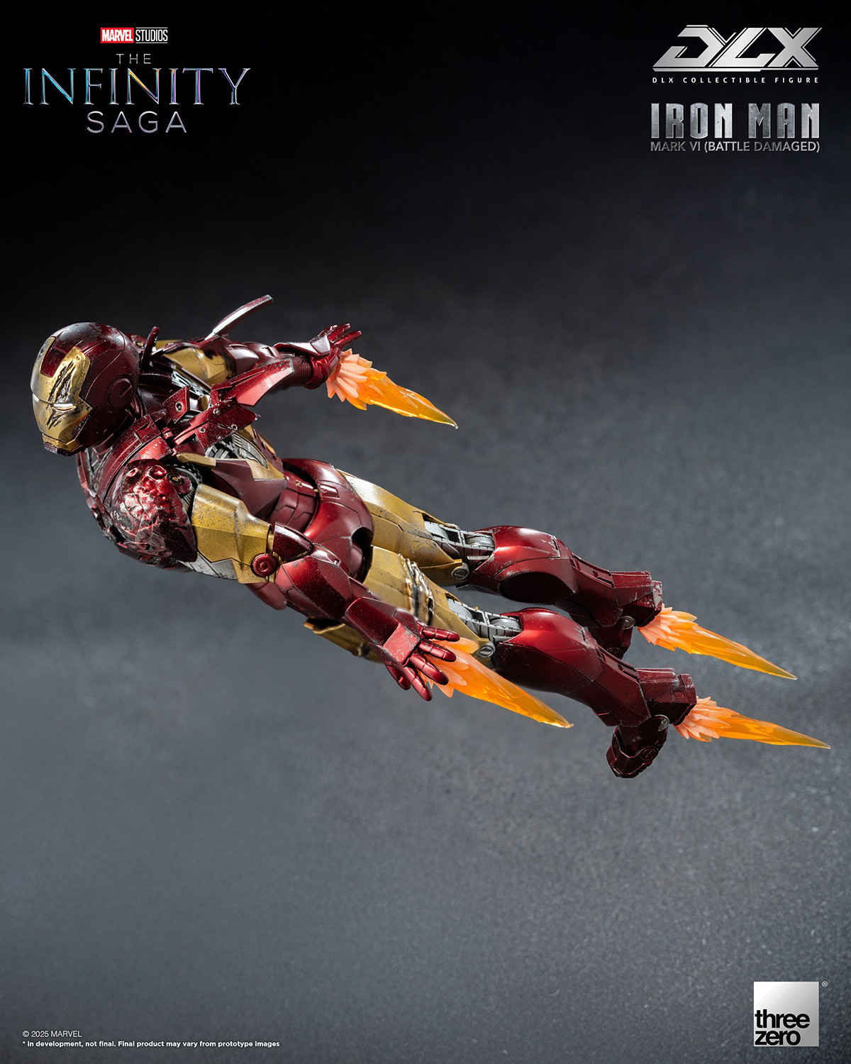 DLX Iron Man Mark 6 (Battle Damaged) Action Figure by threezero