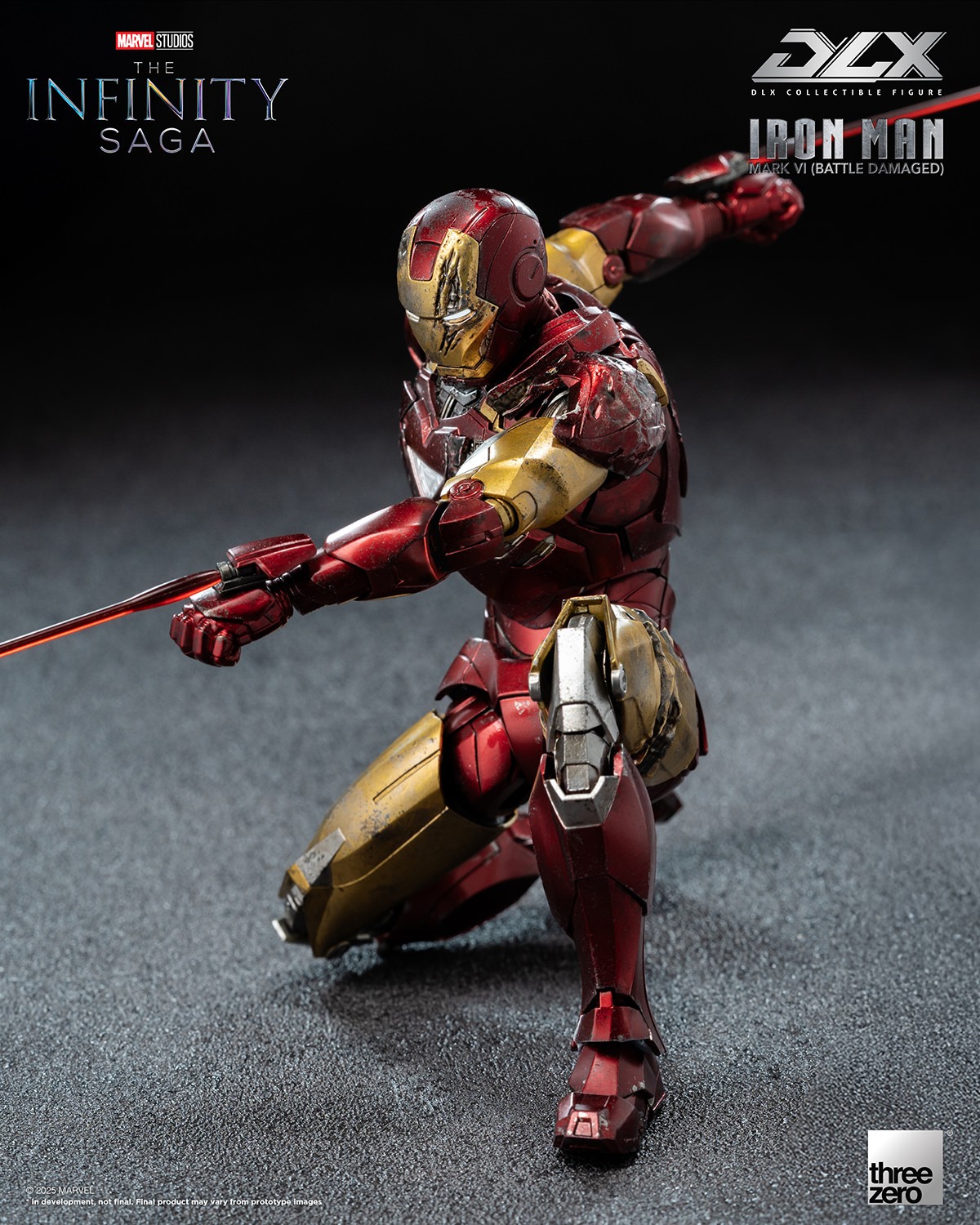 DLX Iron Man Mark 6 (Battle Damaged) Action Figure by threezero