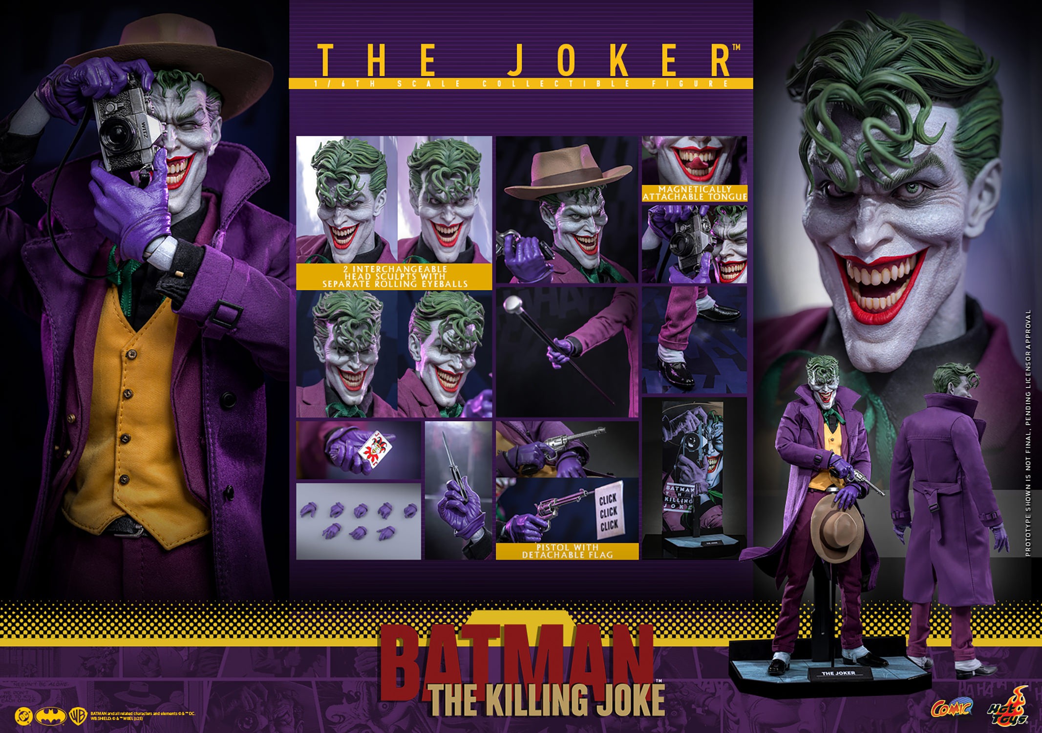 DC Comics The Joker Sixth Scale Figure  (Prototype Shown) View 20