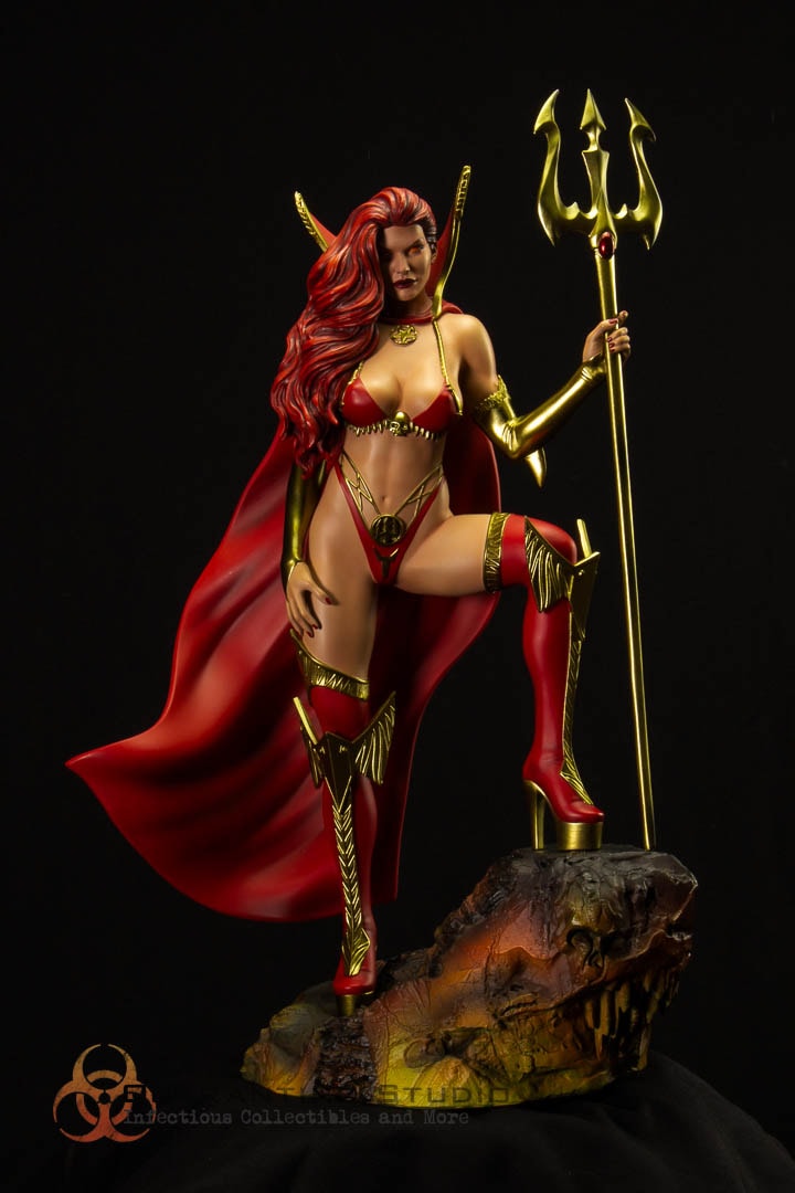 Coffin Comics Lady Satanus Statues  (Prototype Shown) View 6