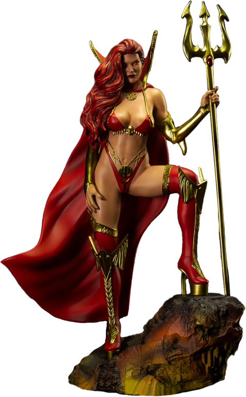 Coffin Comics Lady Satanus Statues  (Prototype Shown) View 8