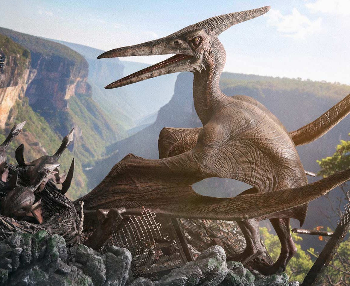 Jurassic Park Pteranodon Statues  (Prototype Shown) View 1
