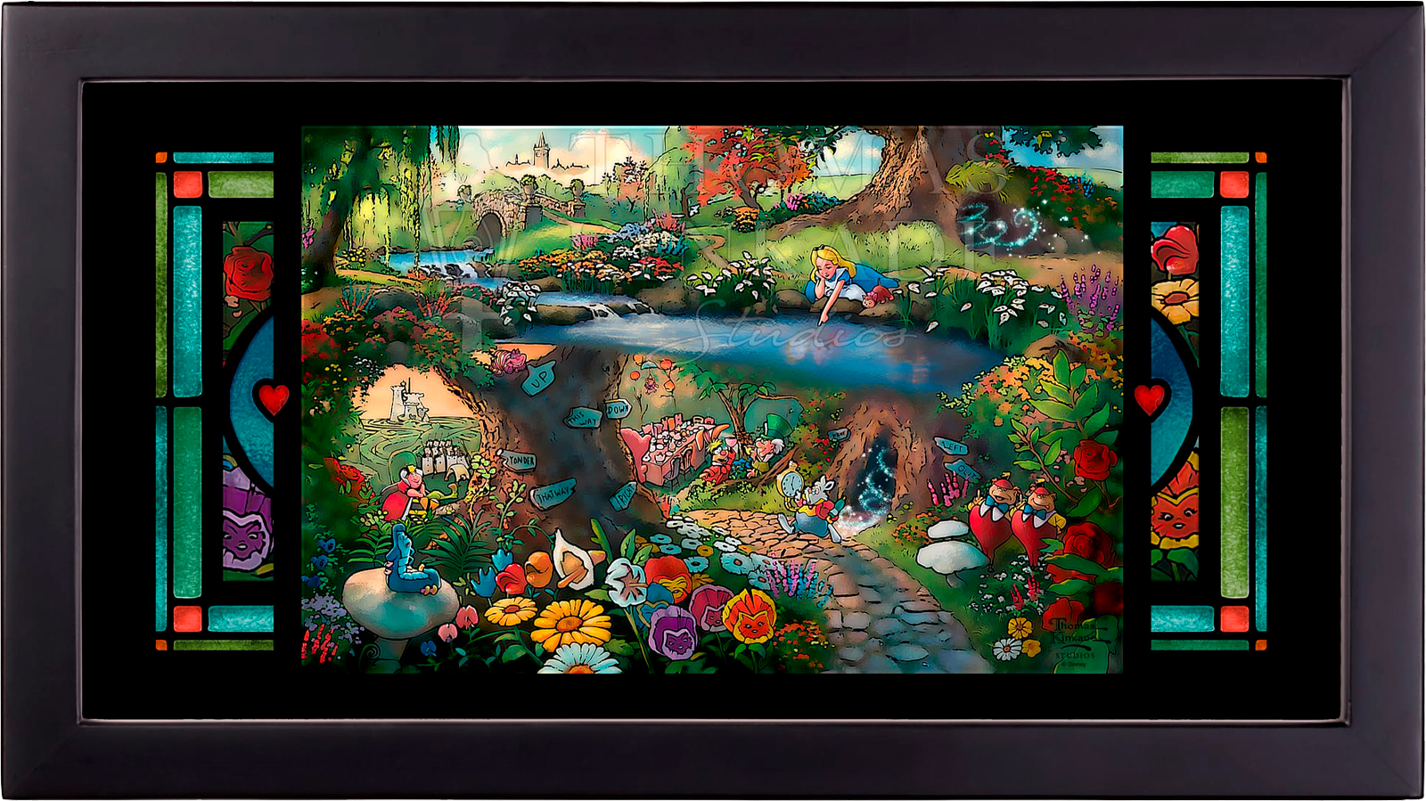 Alice In Wonderland Stained Glass by Art Brand Studios